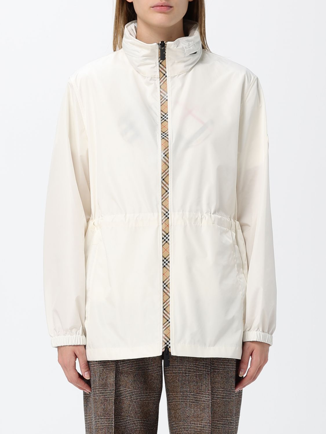 BURBERRY Jacket Woman color White