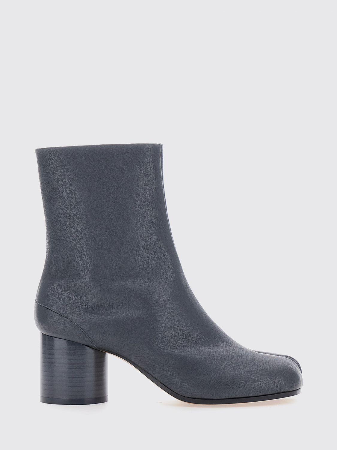 MAISON MARGIELA Tabi Lambskin Ankle Boots with Cylindrical Heel