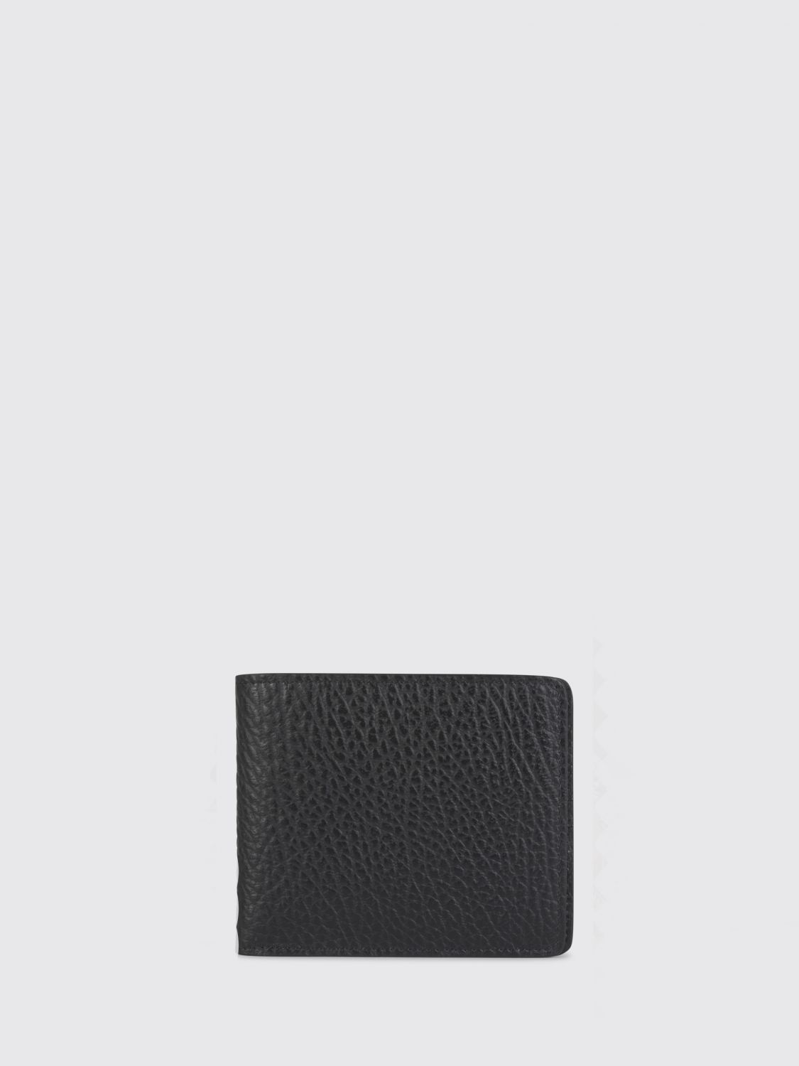 MAISON MARGIELA Grained Leather Bifold Wallet with Four Stitches