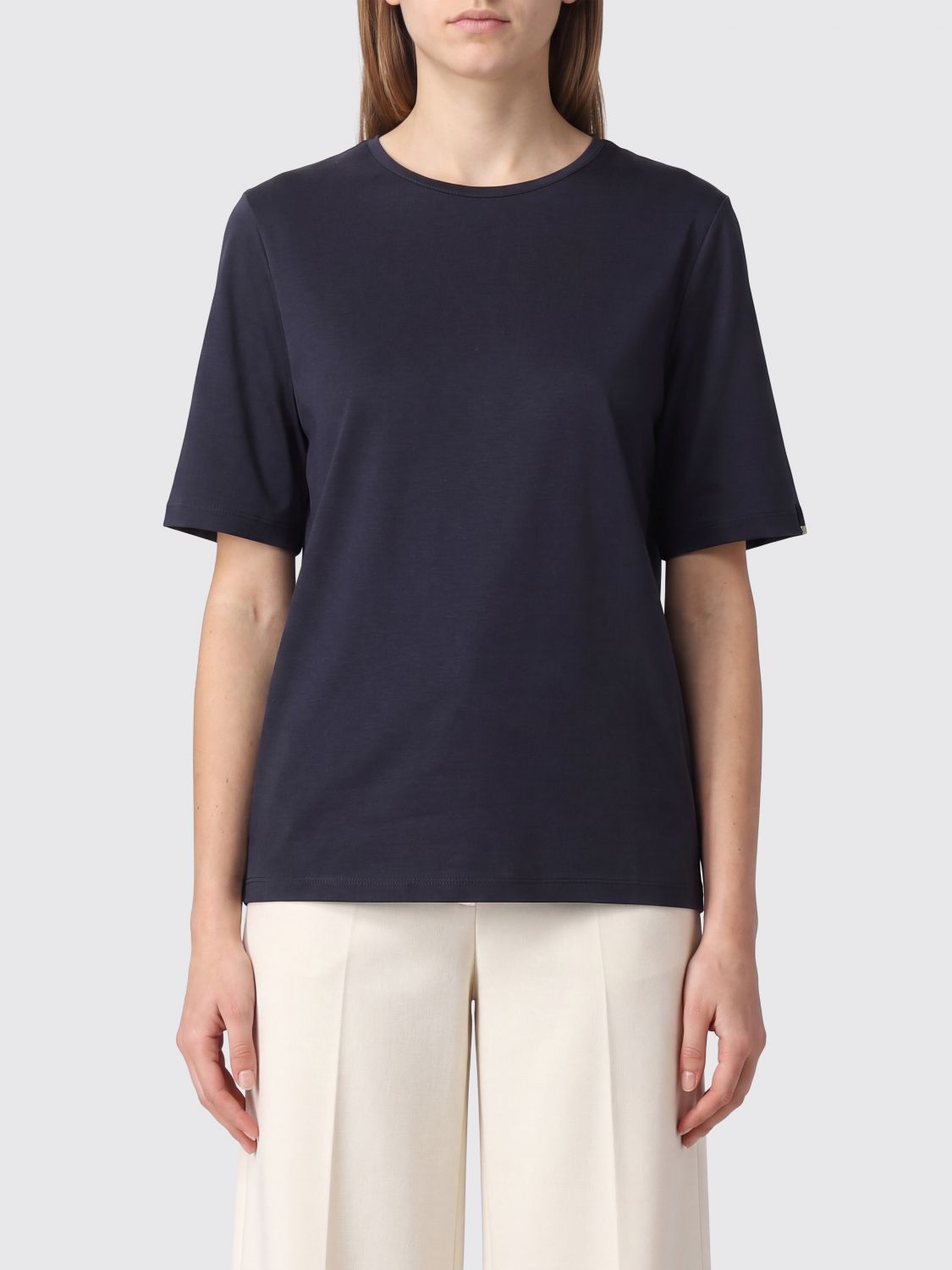 HERNO Short-Sleeved Crew Neck T-Shirt in Pure Cotton