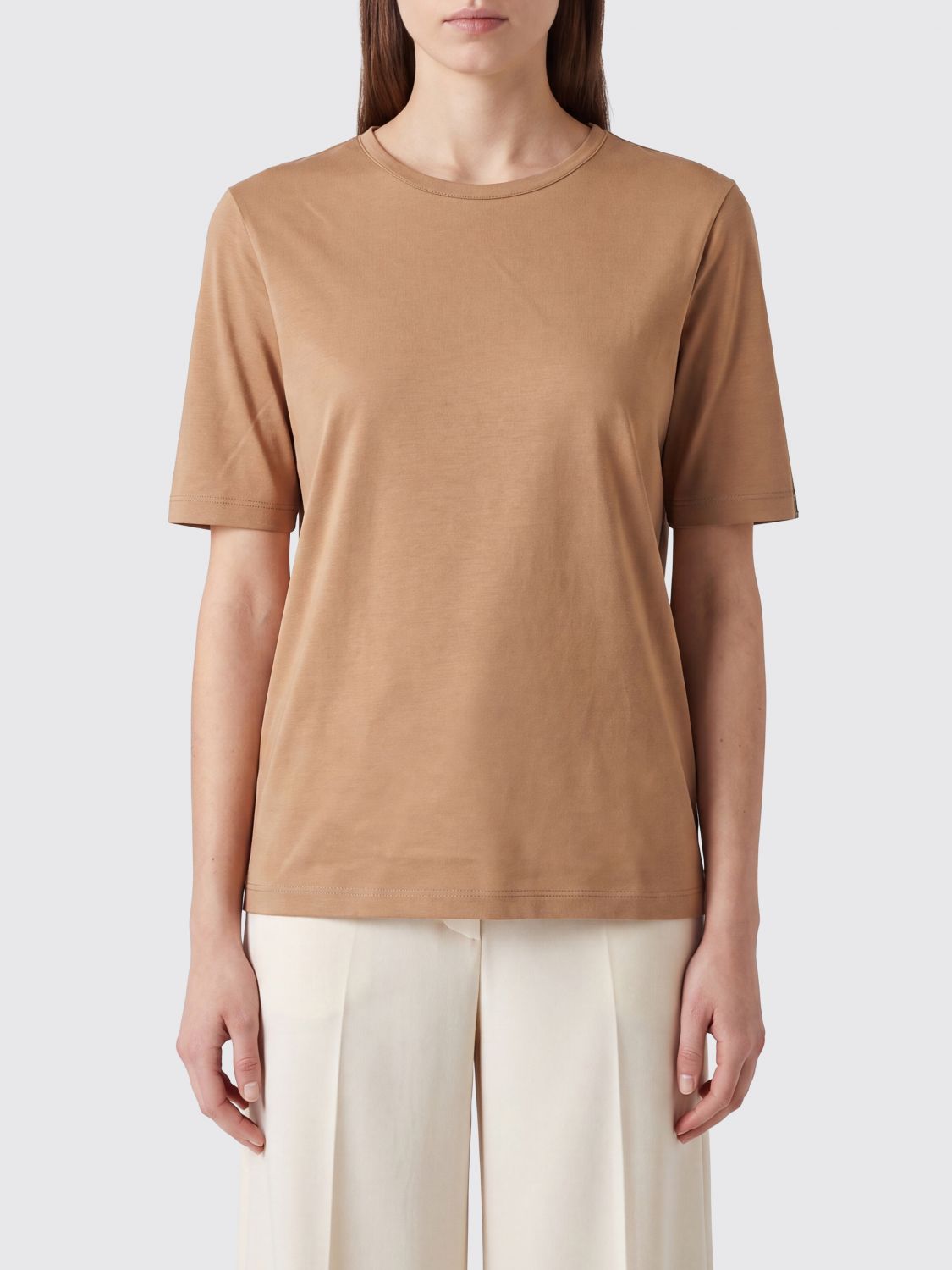 HERNO Short-Sleeved Crew Neck T-Shirt in Pure Cotton