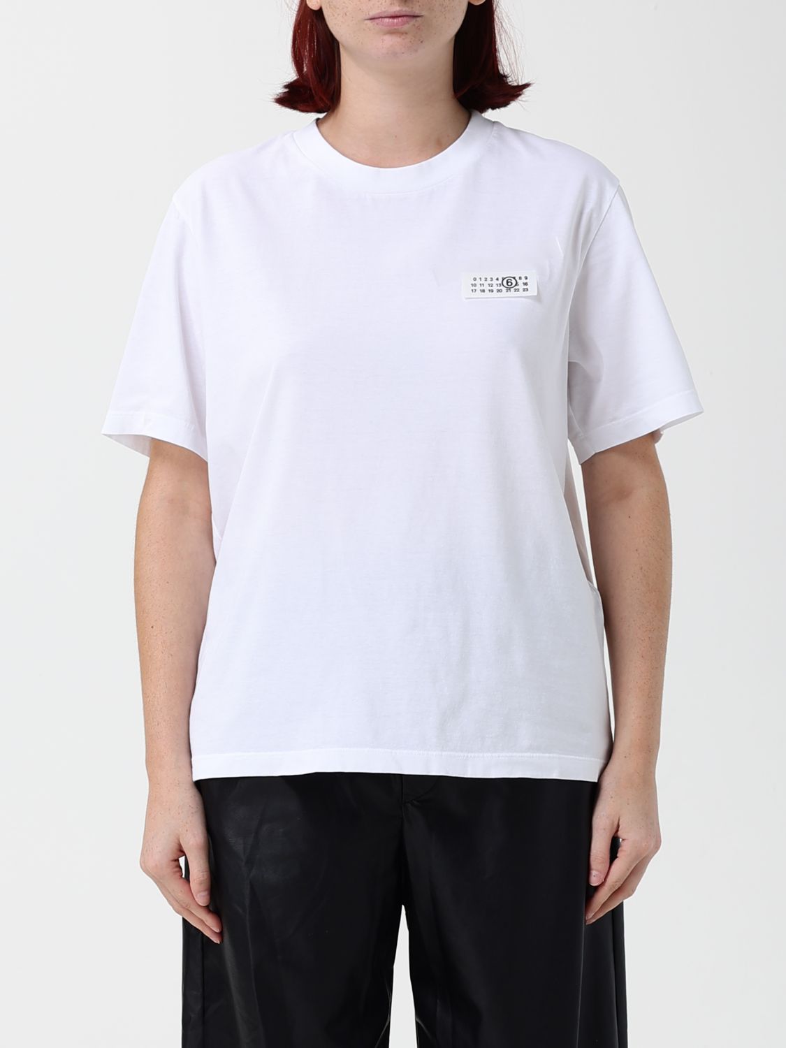 Mm6 Maison Margiela Cotton T-shirt with Numeric Logo