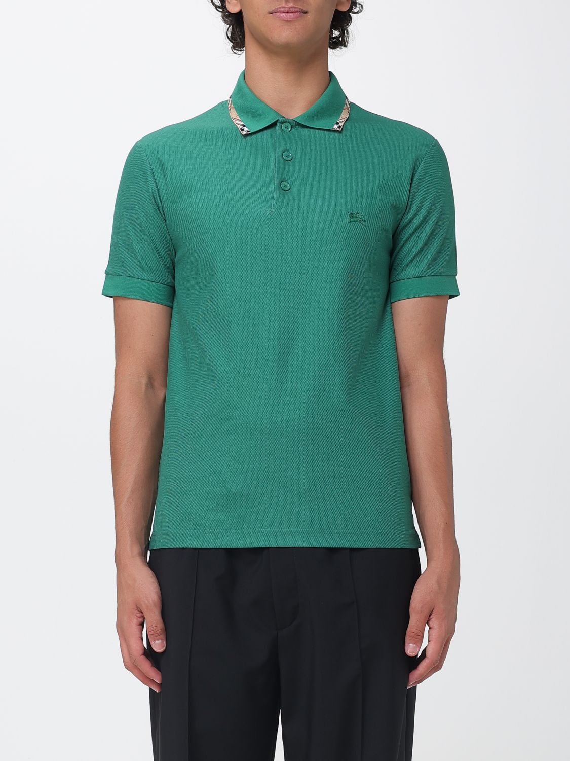BURBERRY Polo Shirt Men color Green