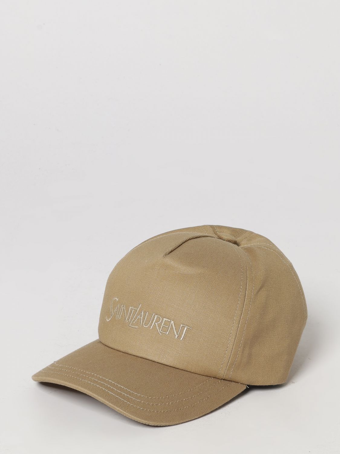 SAINT LAURENT Cotton Twill Baseball Cap with Embroidered Logo
