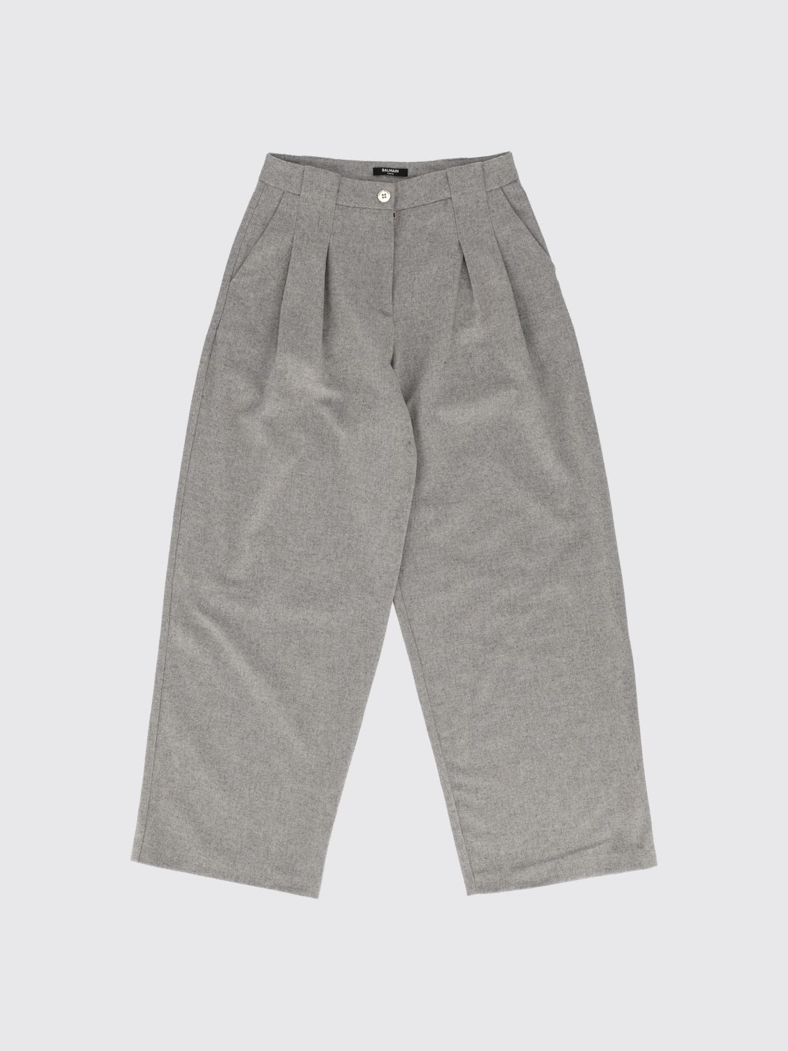 BALMAIN Pants Kids color Grey