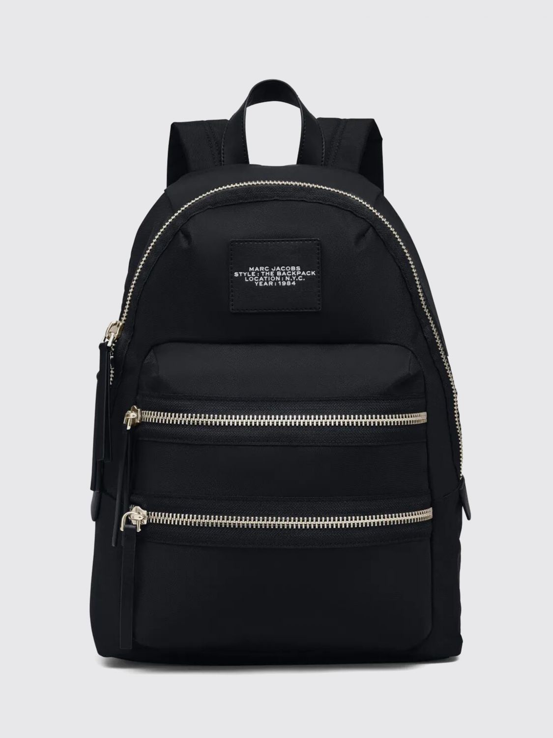 MARC JACOBS The Biker Nylon Backpack with Zip Closure and Top Handle MARC JACOBS The Biker Nylon Backpack with Zip Closure and Top Handle