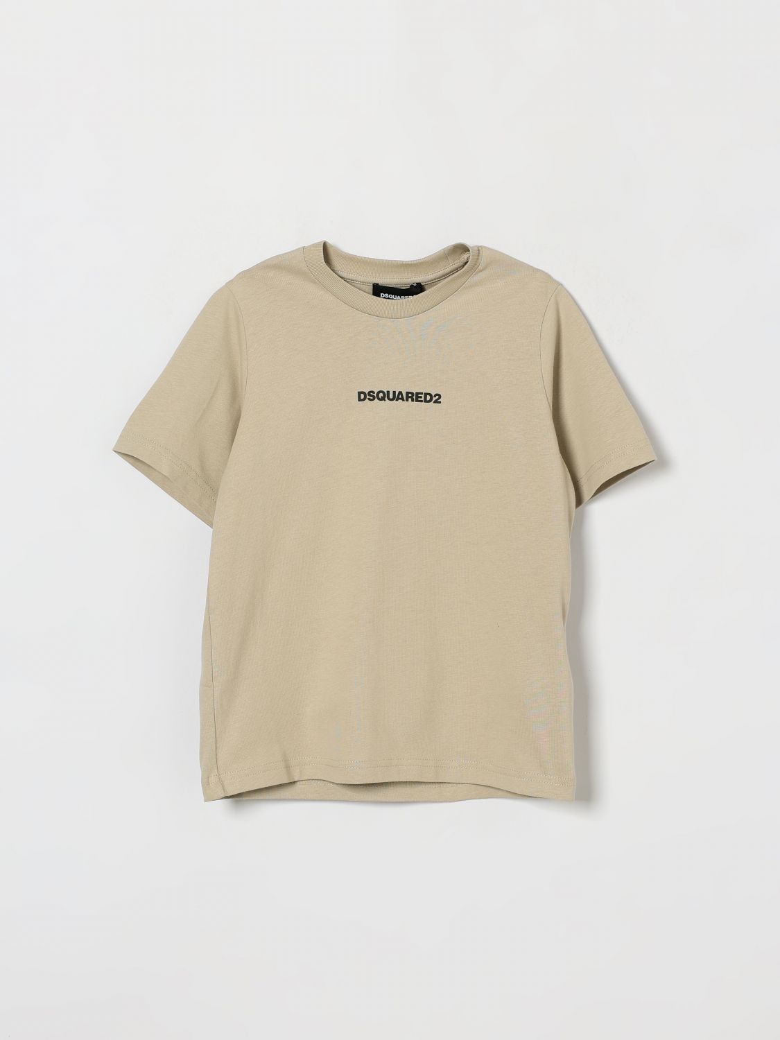 DSQUARED2 T-shirt da bambino in cotone con logo a contrasto