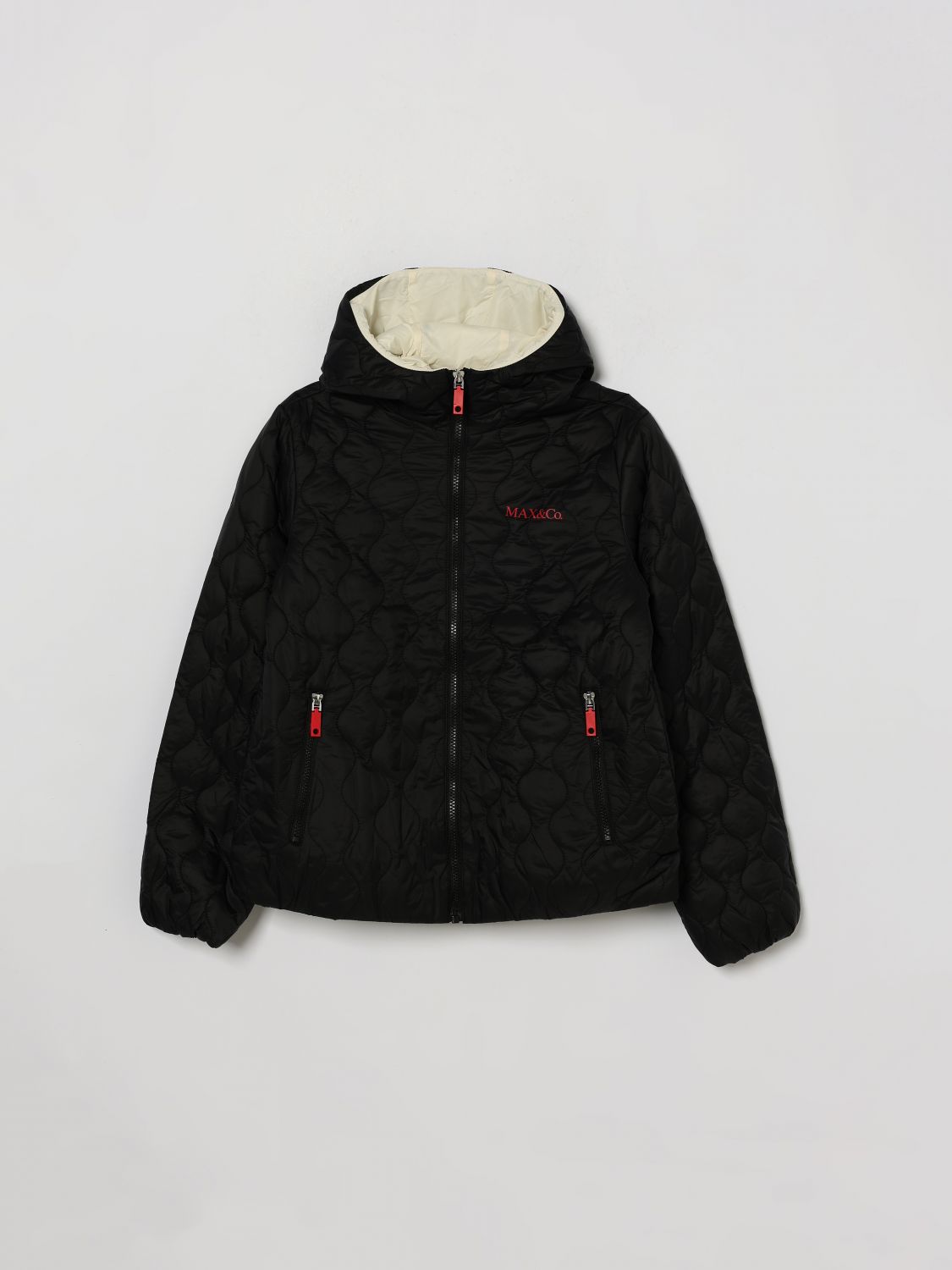 MAX & CO. KID Gesteppte Nylon-Daunenjacke für Jungen mit Kapuze