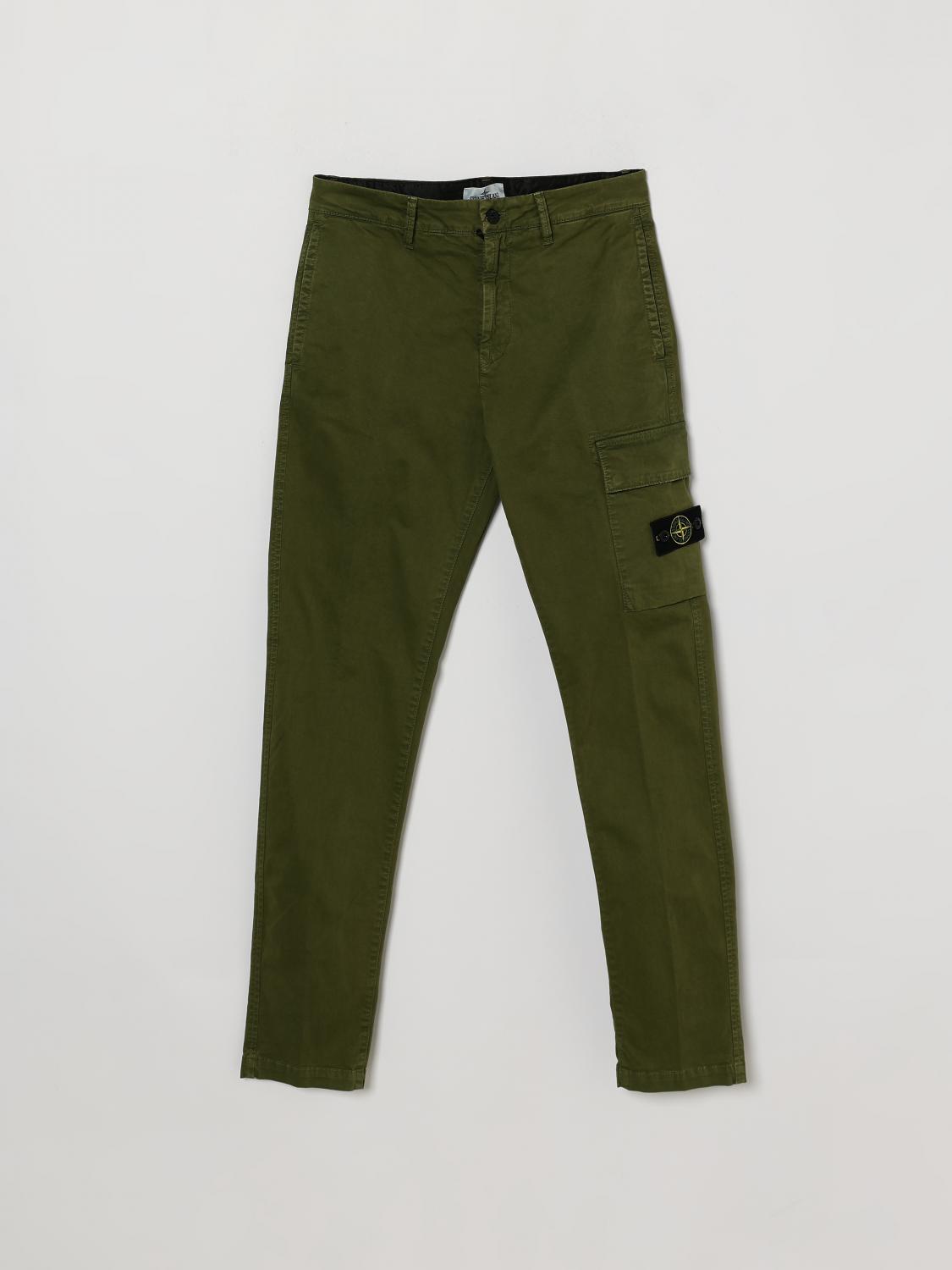 STONE ISLAND JUNIOR Pantaloni Bambino colore Militare