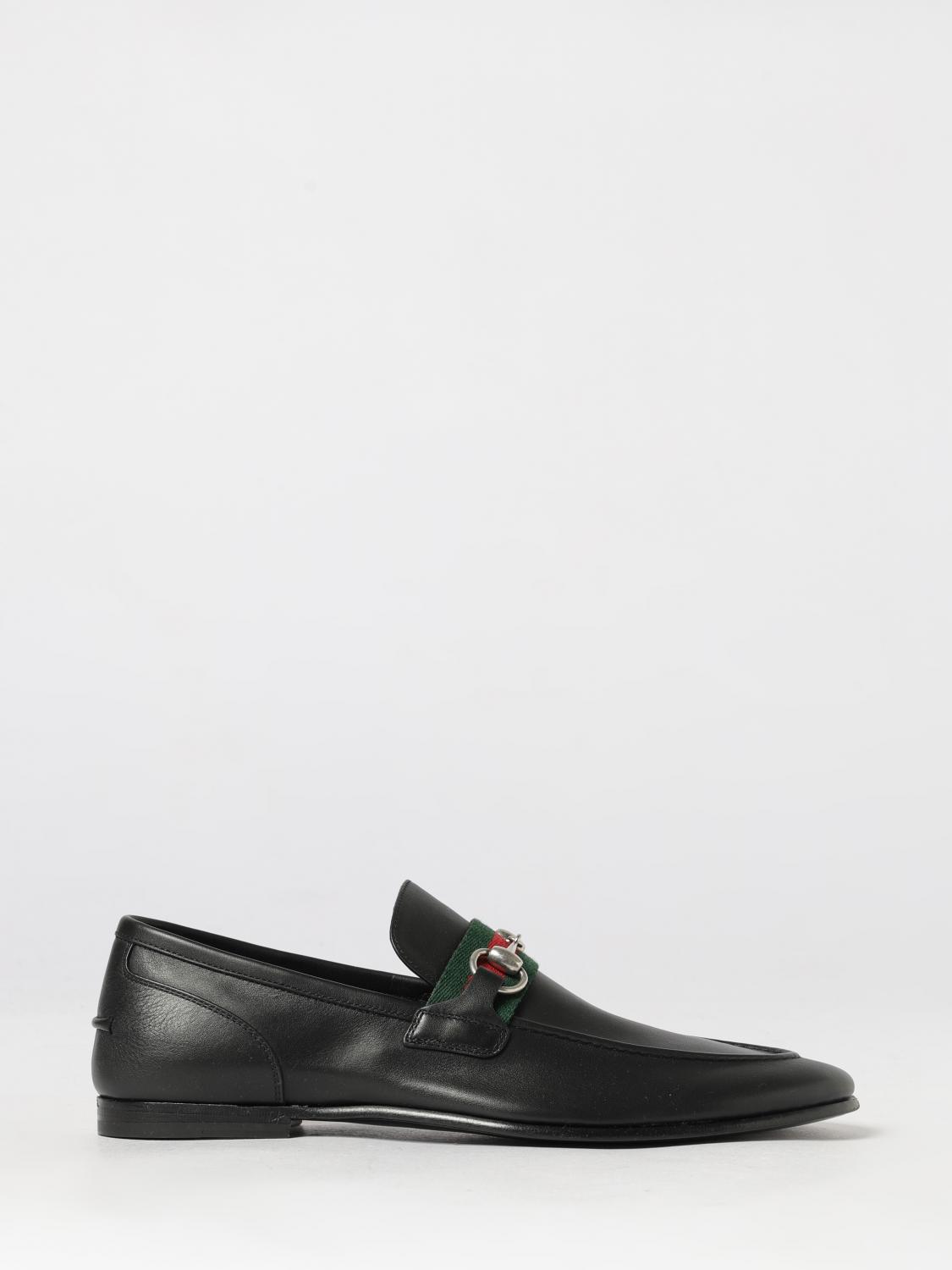 GUCCI Mocassini Como in pelle con morsetto Horsebit e nastro Web