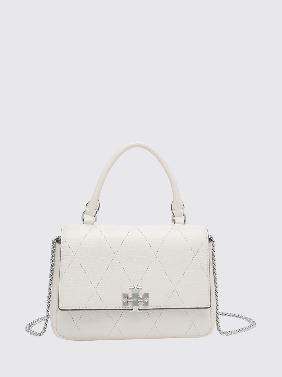 TORY BURCH Charlie Mini Bag in Matelassé Leather with a Chain Strap