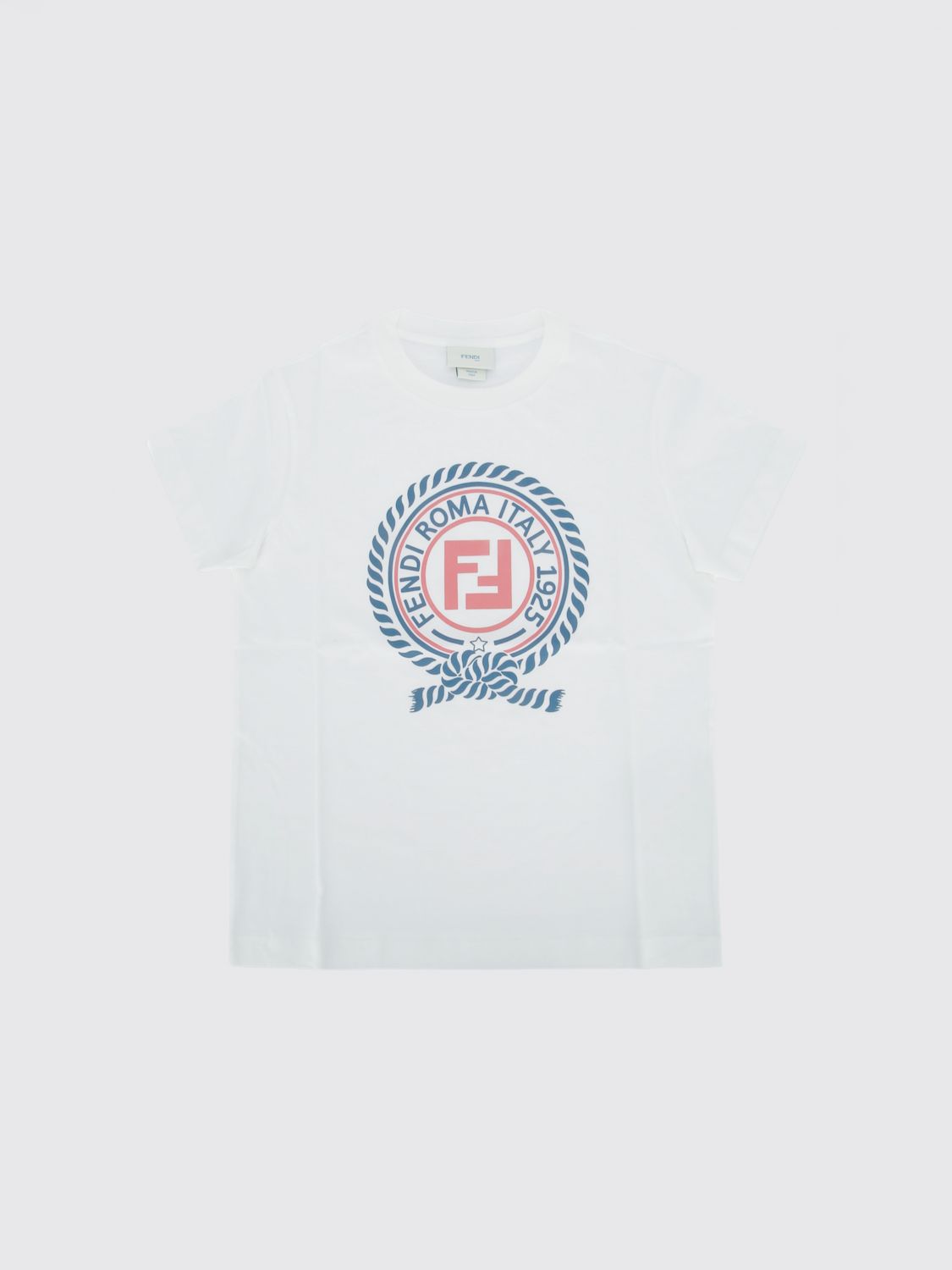 FENDI T-Shirt Kids color White　FENDI Tシャツ キッズカラー ホワイト FENDI