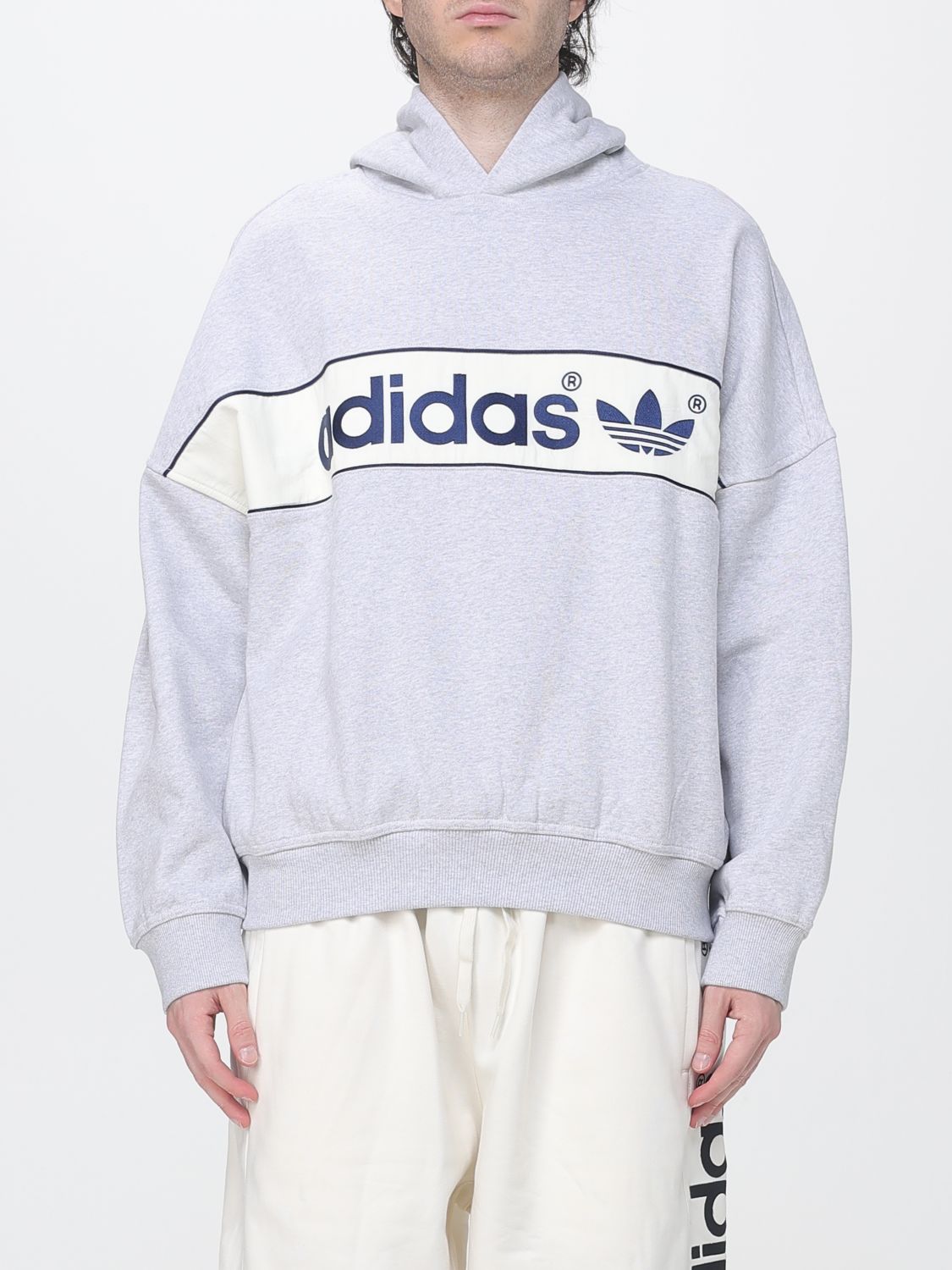 ADIDAS ORIGINALS Felpa Uomo colore Grigio