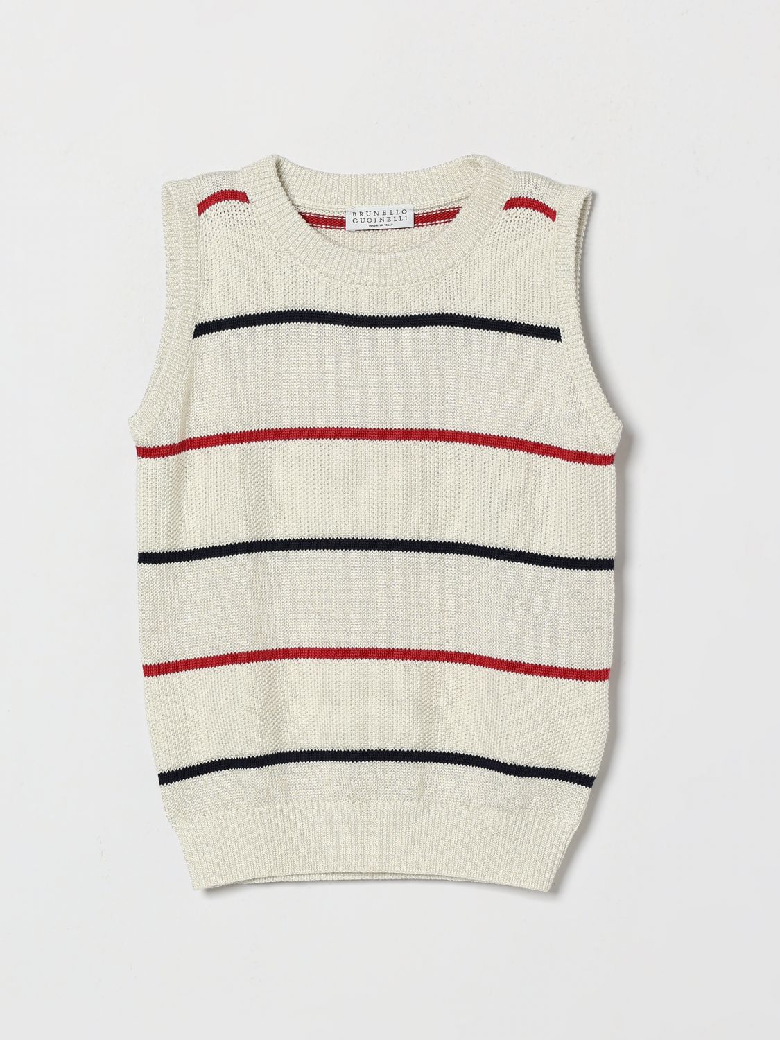 BRUNELLO CUCINELLI Vestcoat Kids color White