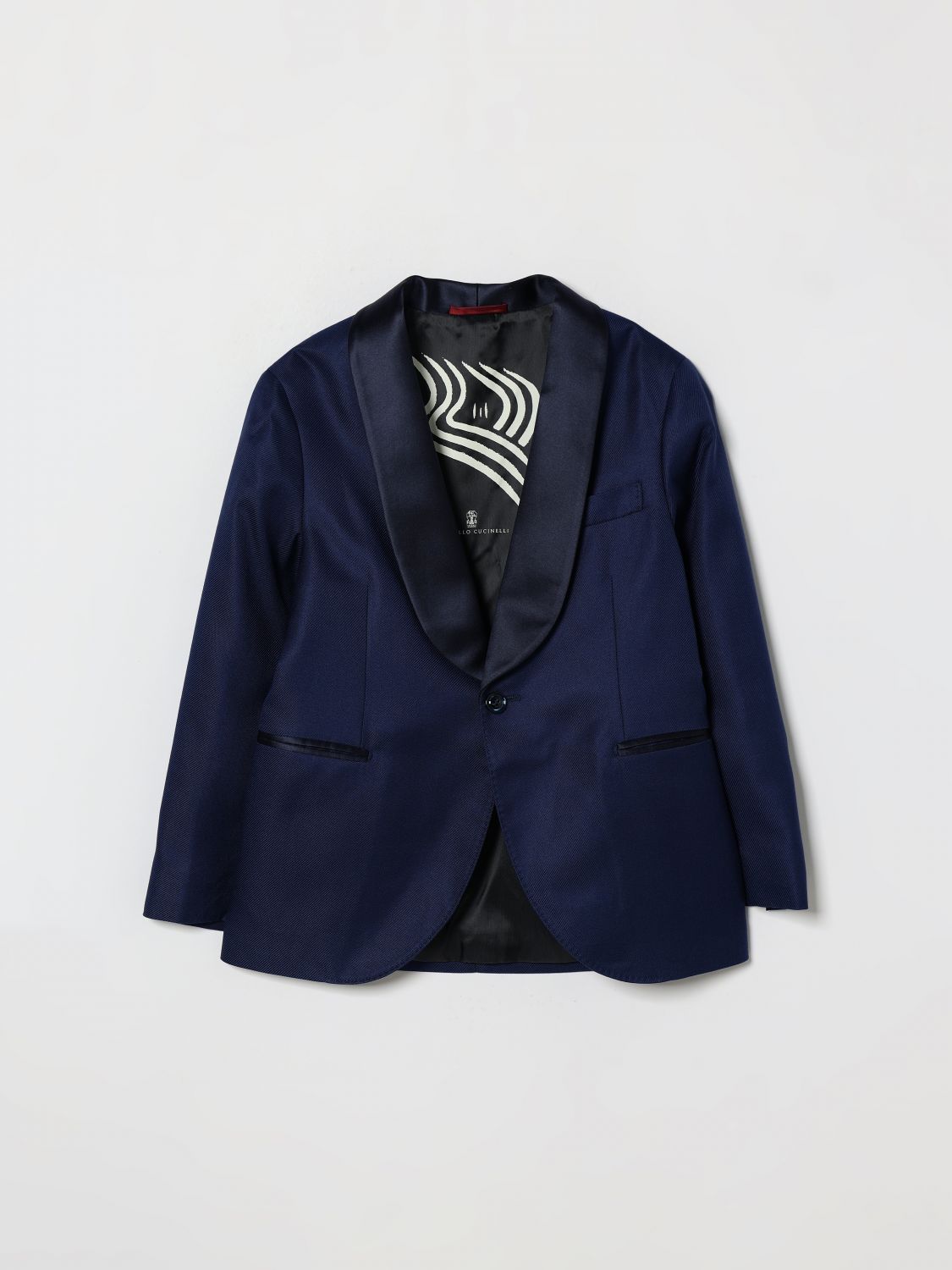 BRUNELLO CUCINELLI Blazer Kids color Blue