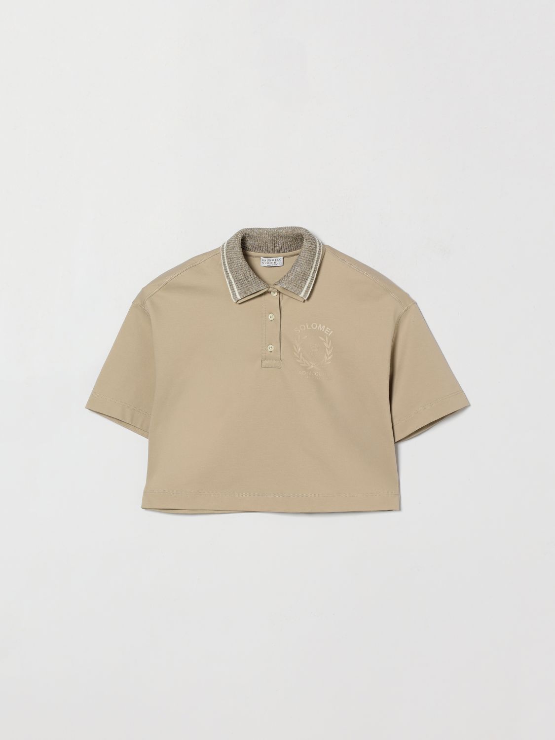 BRUNELLO CUCINELLI Polo Shirt Kids color Beige