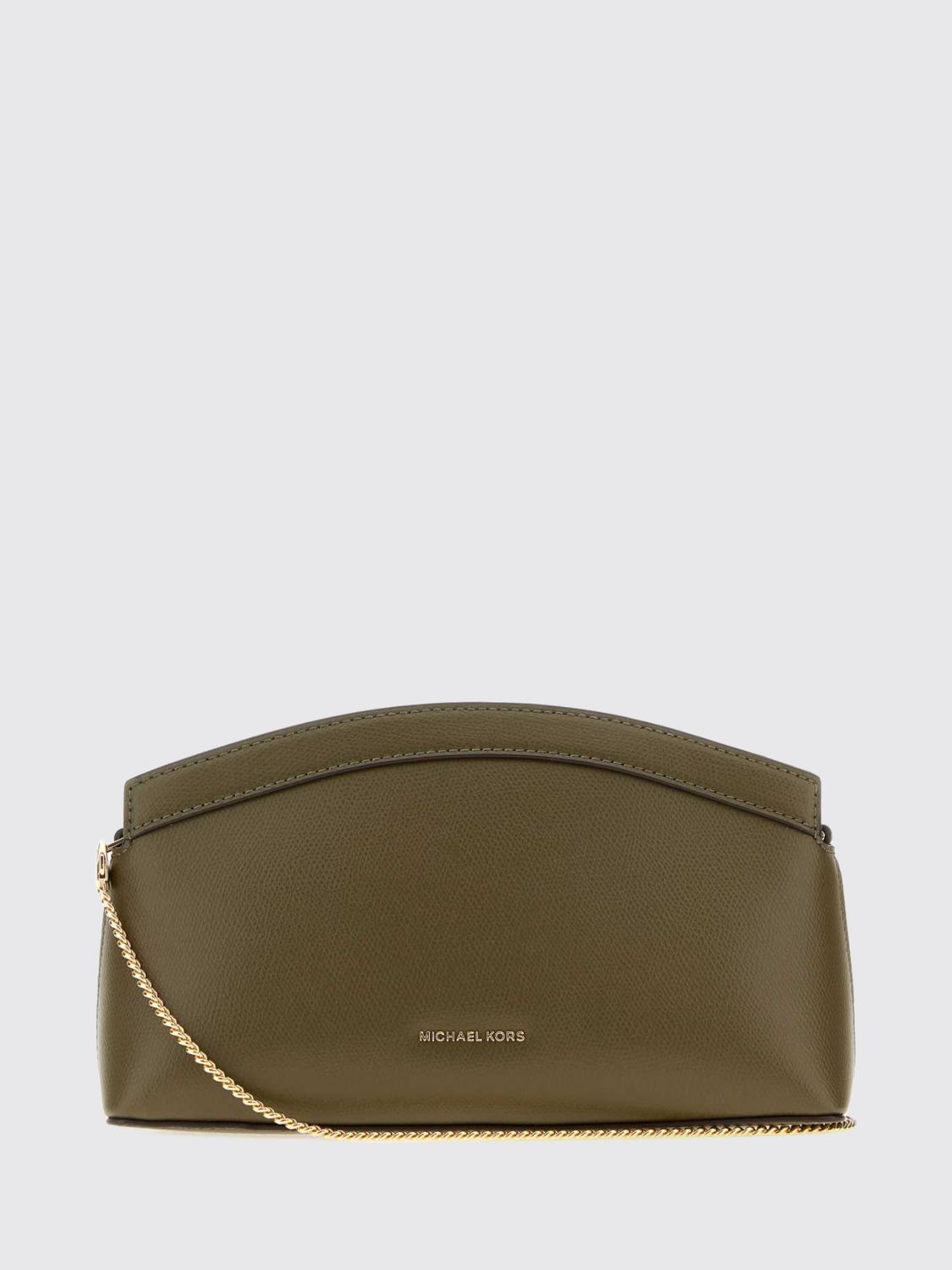 Michael Kors Borsa a tracolla Athena in pelle a grana con catena metallica