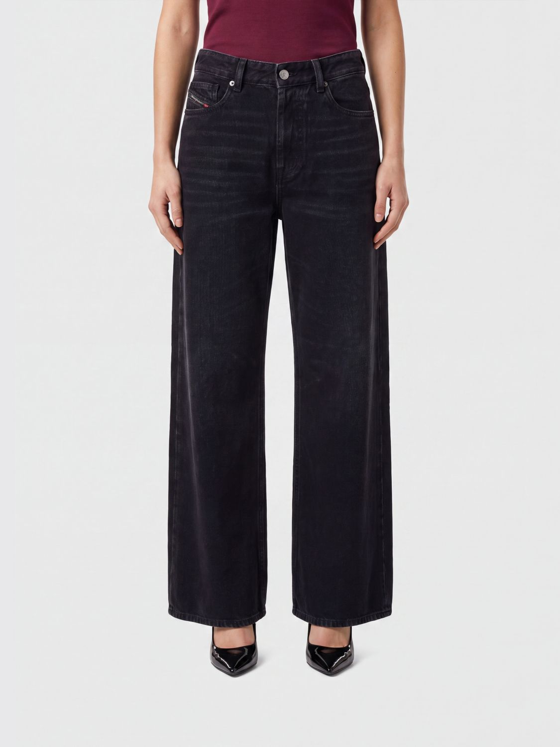 Diesel 1996 D-Sire High-Waisted Wide-Leg Denim Jeans