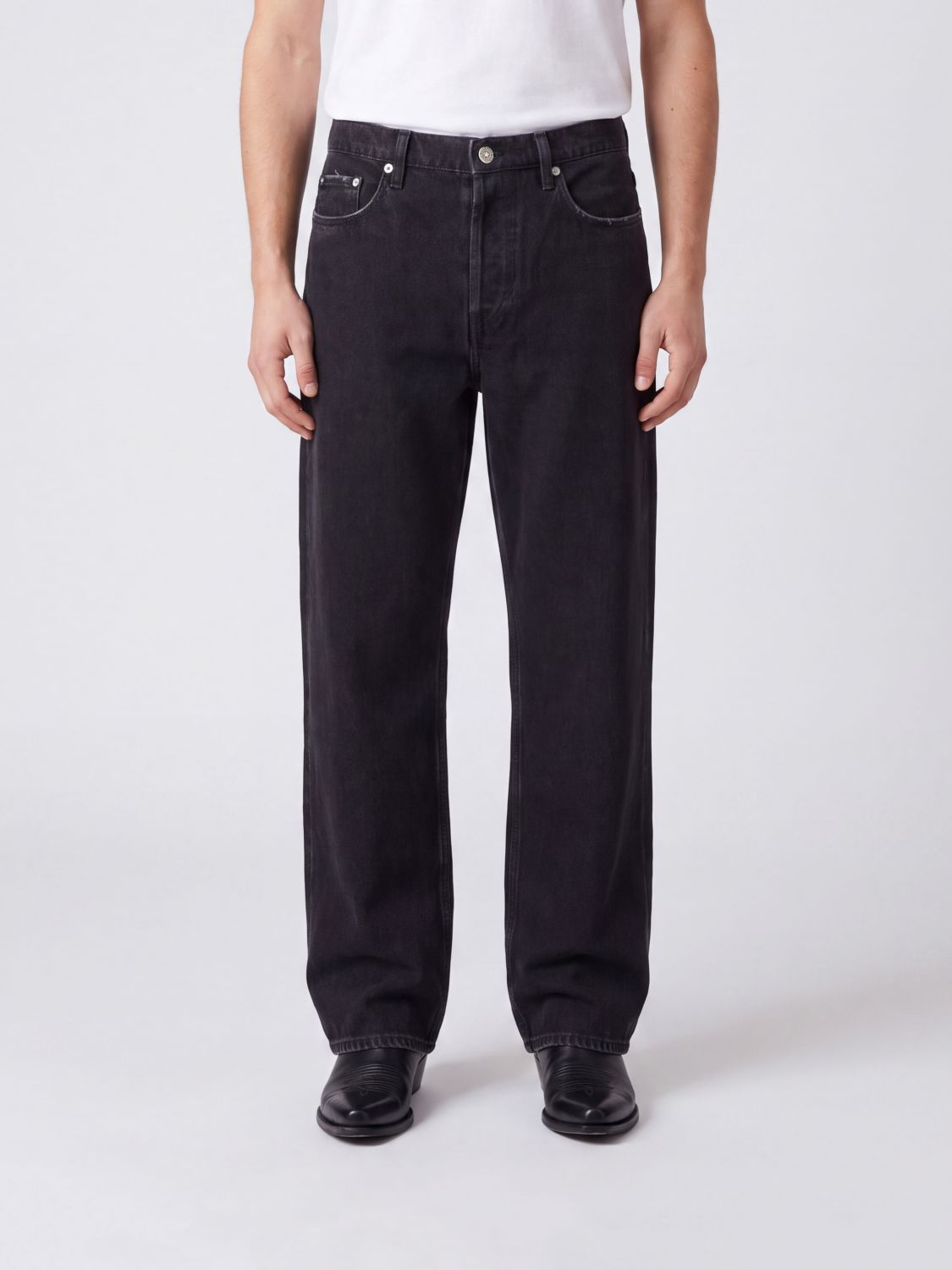 GOLDEN GOOSE Skate Straight-Fit Jeans mit mittlerer Leibhöhe aus Baumwolldenim