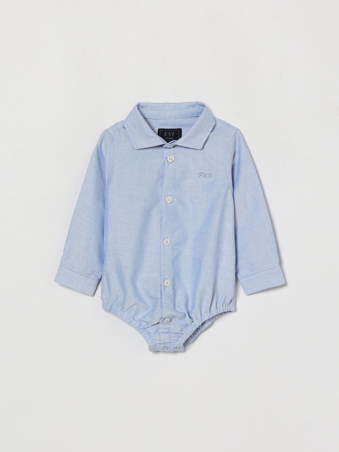 FAY JUNIOR Langärmliger Hemdbody aus Baumwolle von für Jungen mit Logo