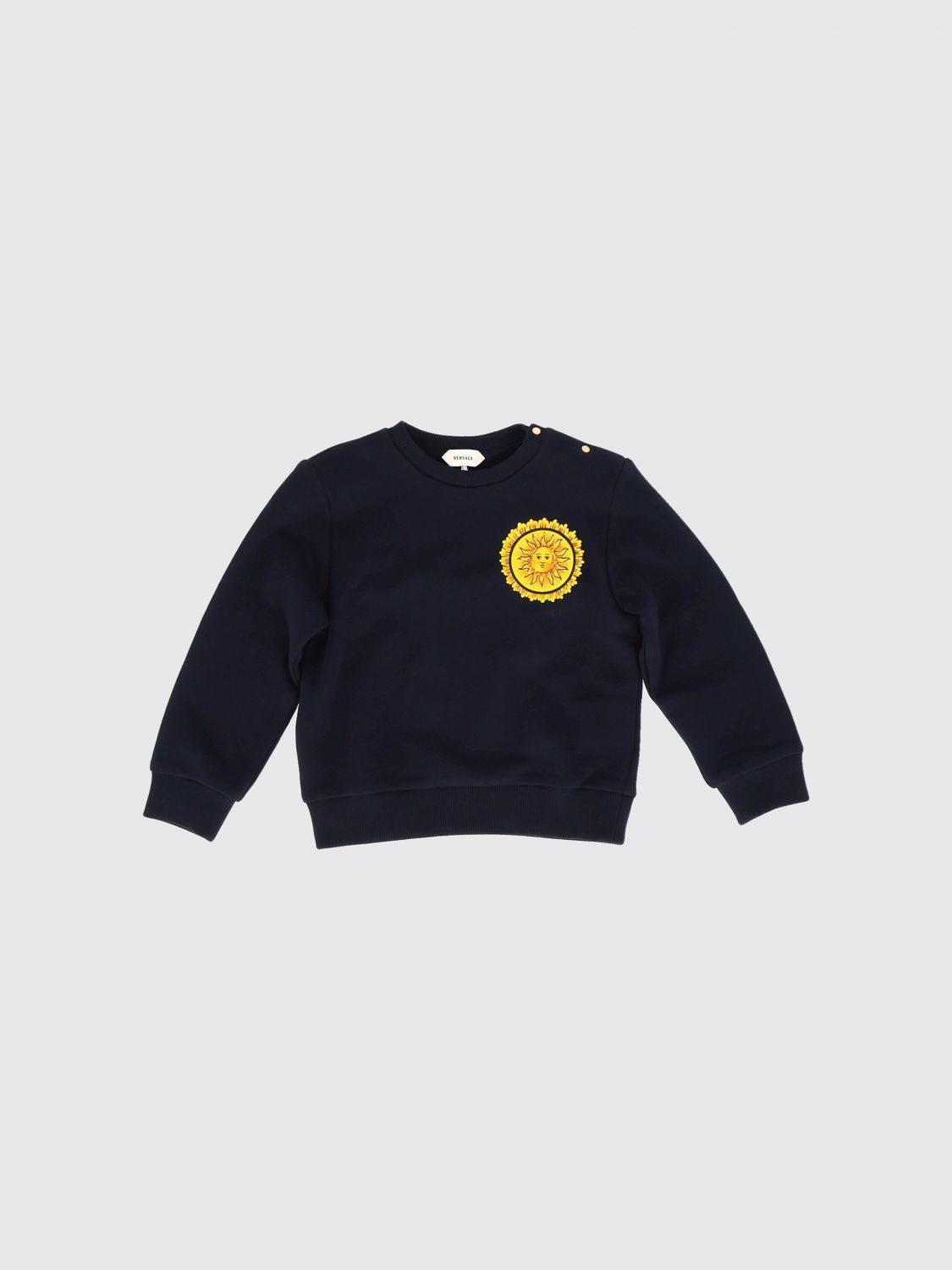 VERSACE Baumwoll-Sweatshirt für Jungen mit Grafikdruck und Rundhalsausschnitt