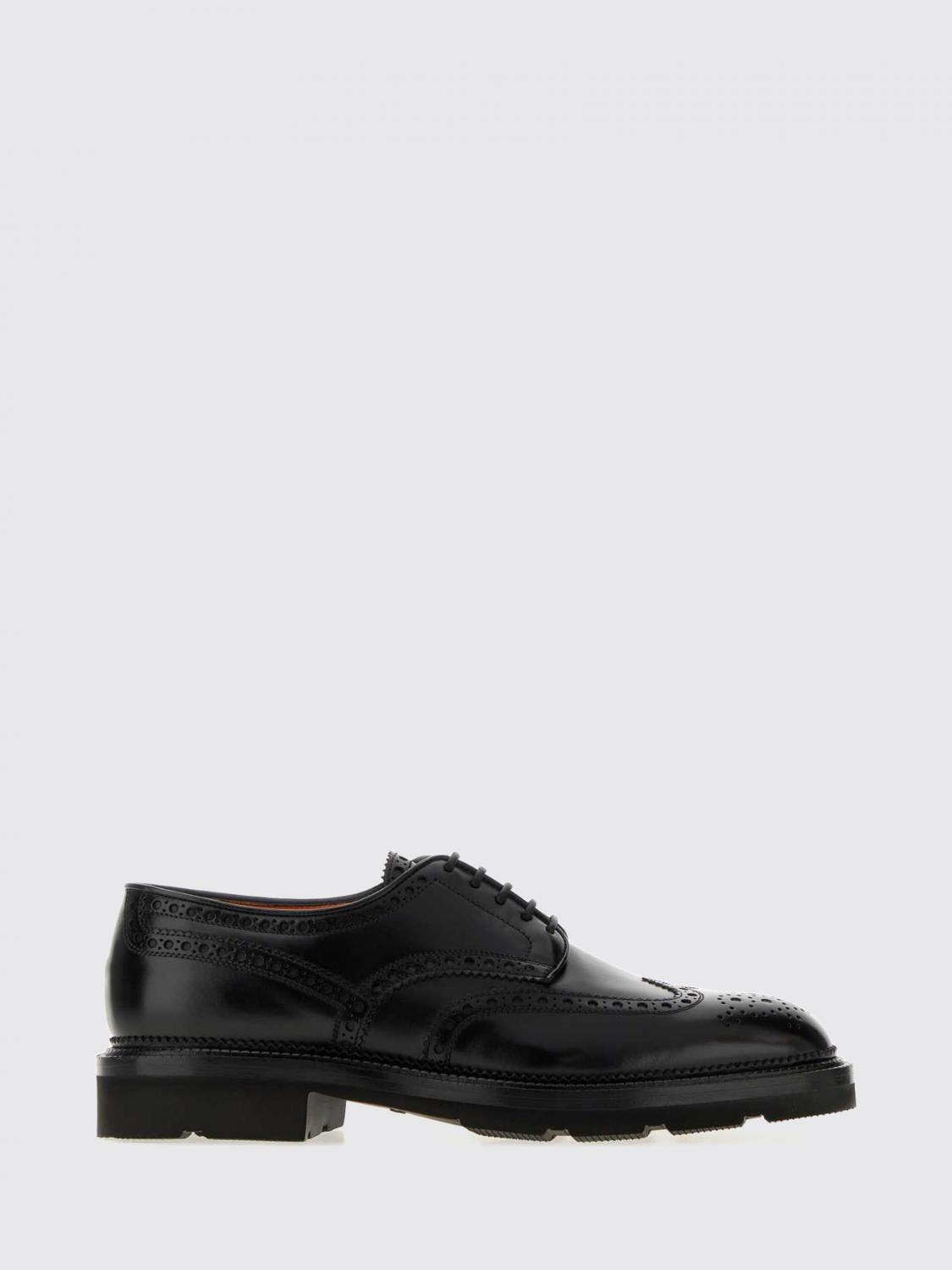 SANTONI Brogue Shoes Men color Black