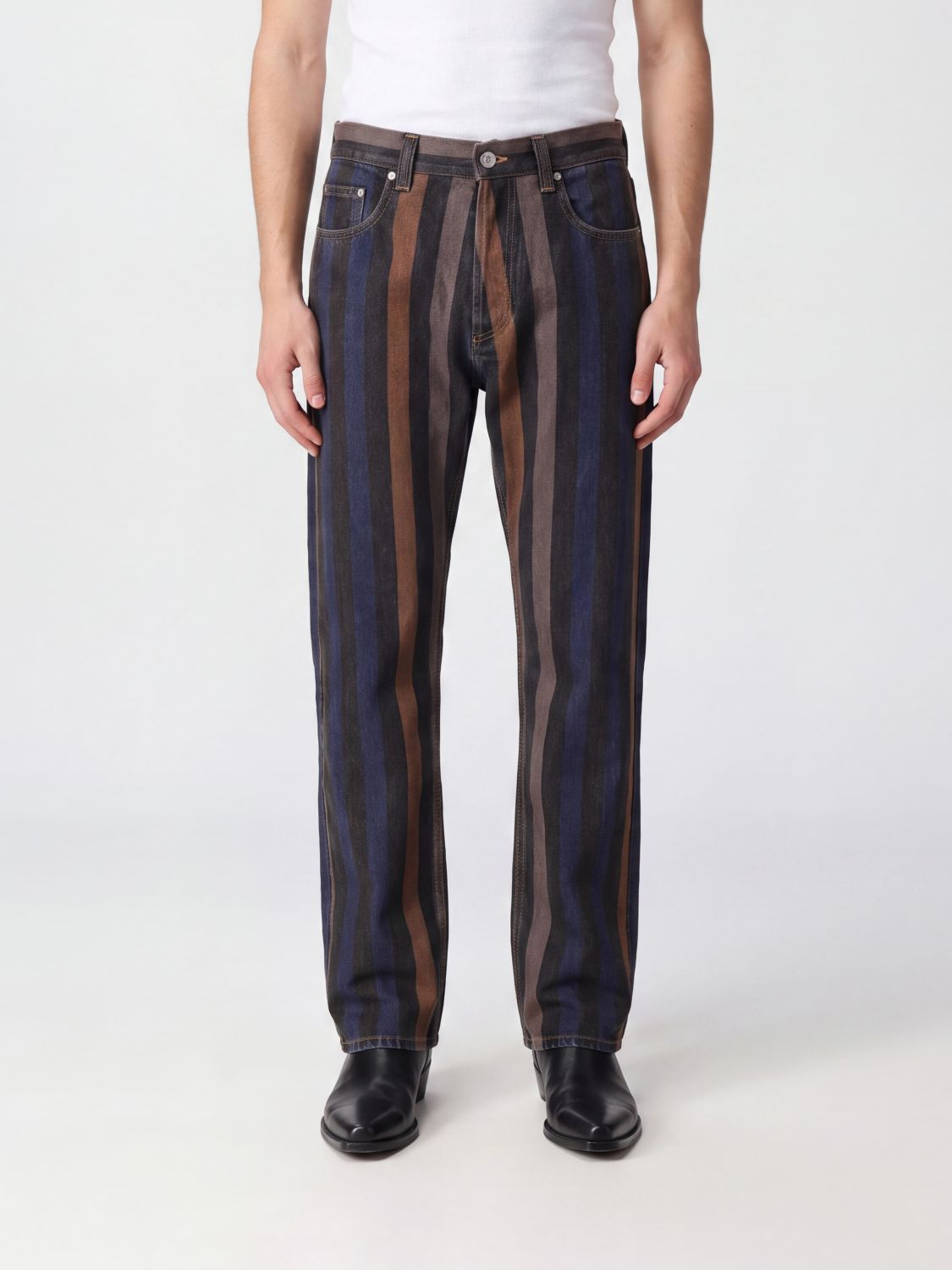 VERSACE Pants Men color Striped