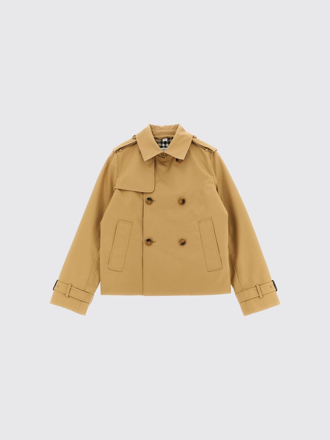 BURBERRY Jacket Kids color White