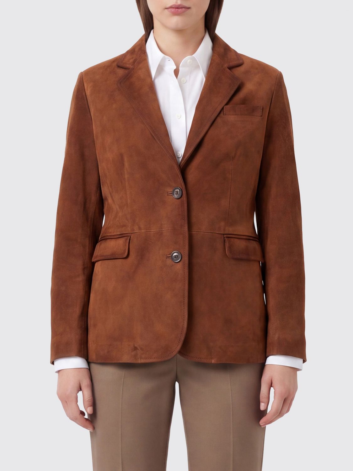 GOLDEN GOOSE Jacket Woman color Brown