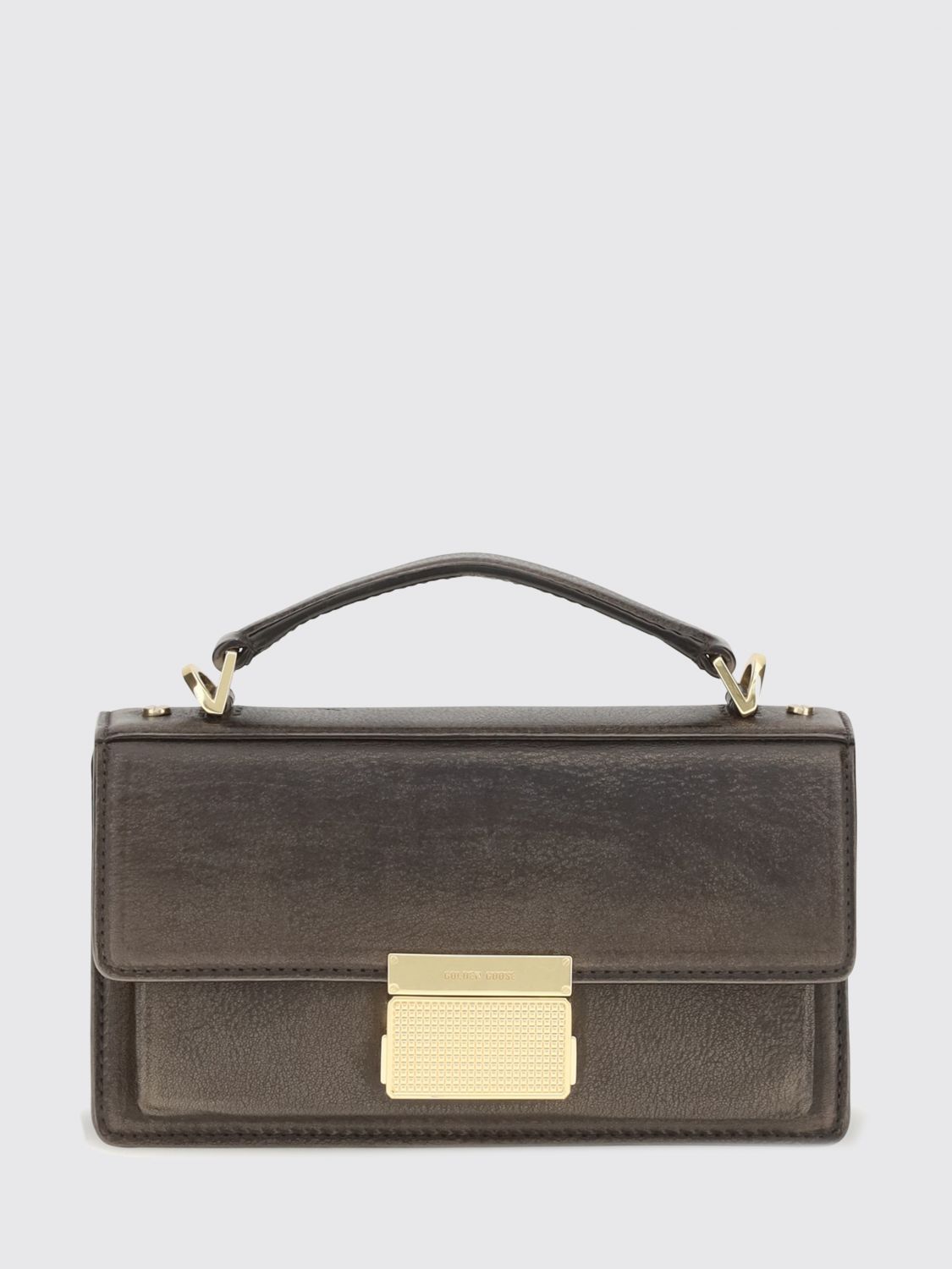 GOLDEN GOOSE Venezia Mini Bag in Aged Leather with Removable Shoulder Strap