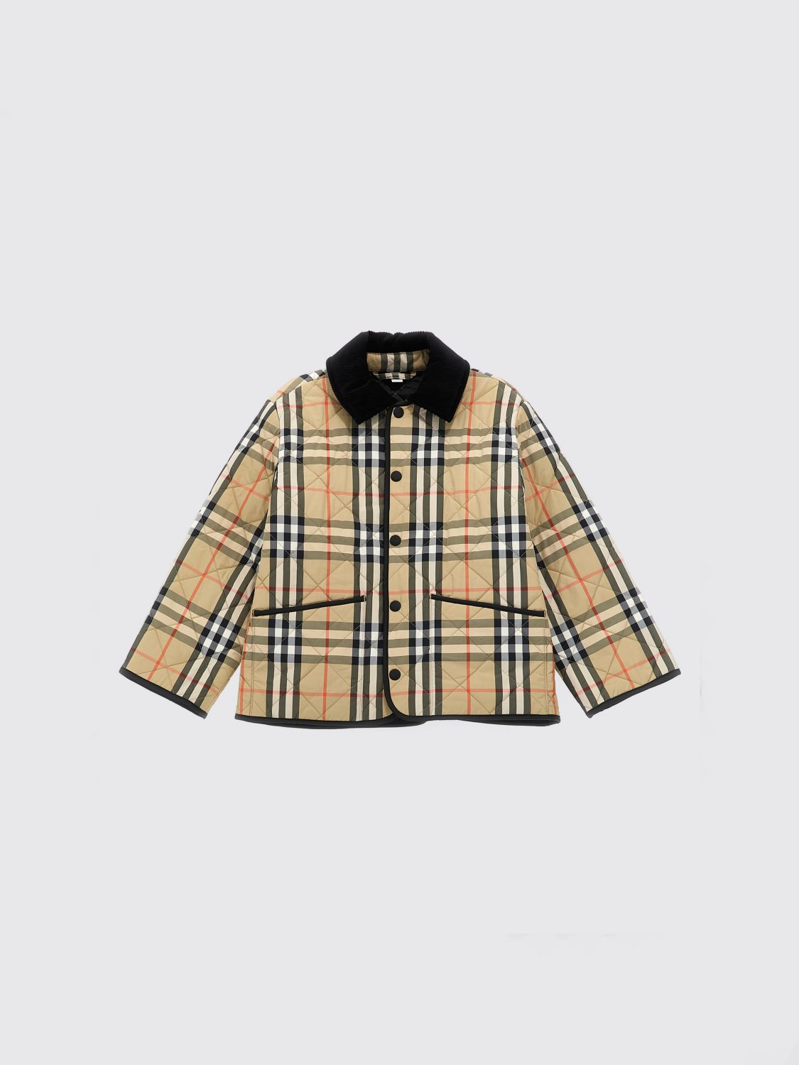 BURBERRY Boy's Vintage Check Quilted Nylon Short Jacket　BURBERRY(バーバリー) ボーイズ ヴィンテージチェック キルティングナイロンショートジャケット BURBERRY