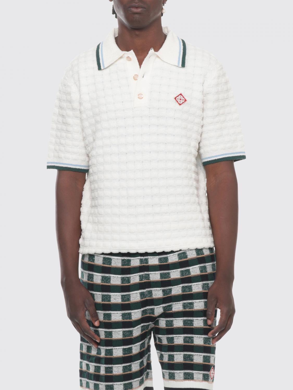 CASABLANCA Polo Shirt Men color White