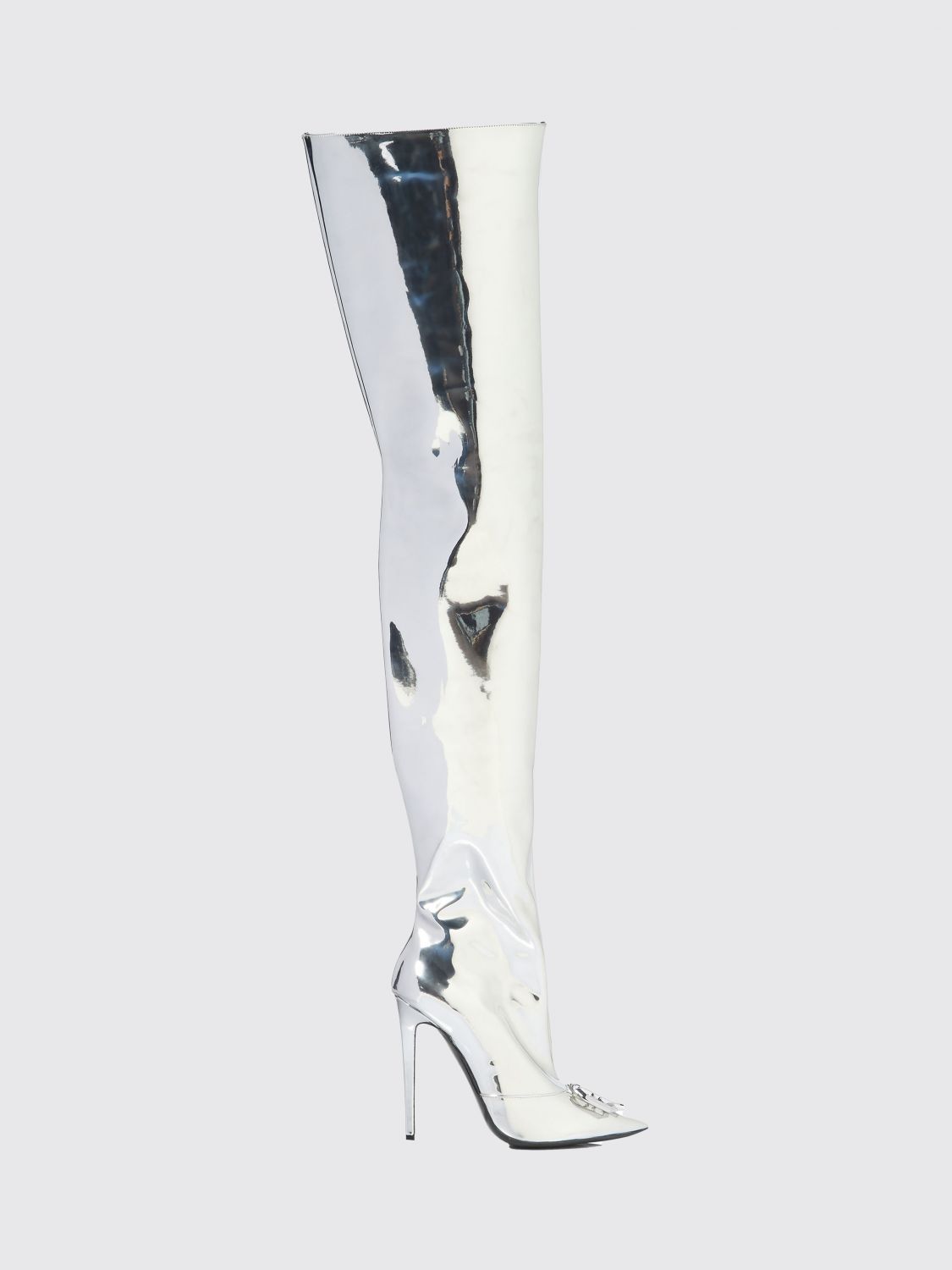 PHILIPP PLEIN Stivali Donna colore Argento