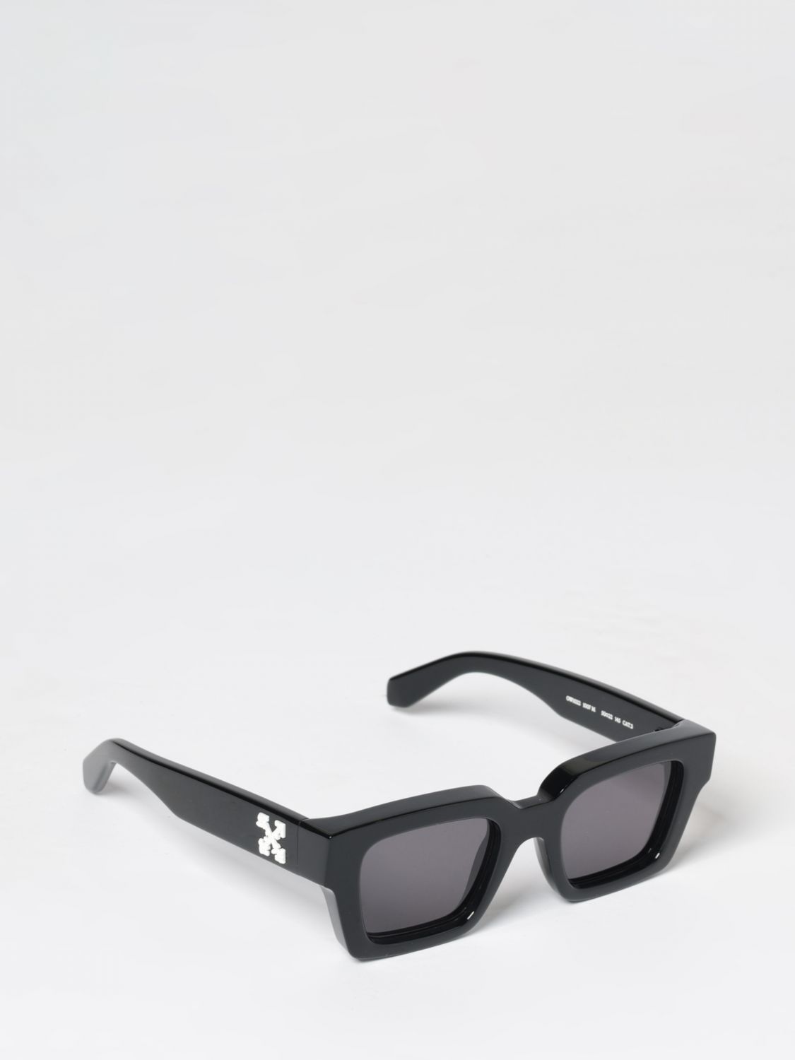Off-White Occhiali da sole Virgil rettangolari in acetato con logo Arrow