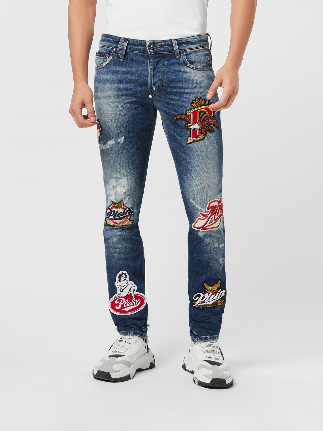 PHILIPP PLEIN Jeans Uomo colore Denim
