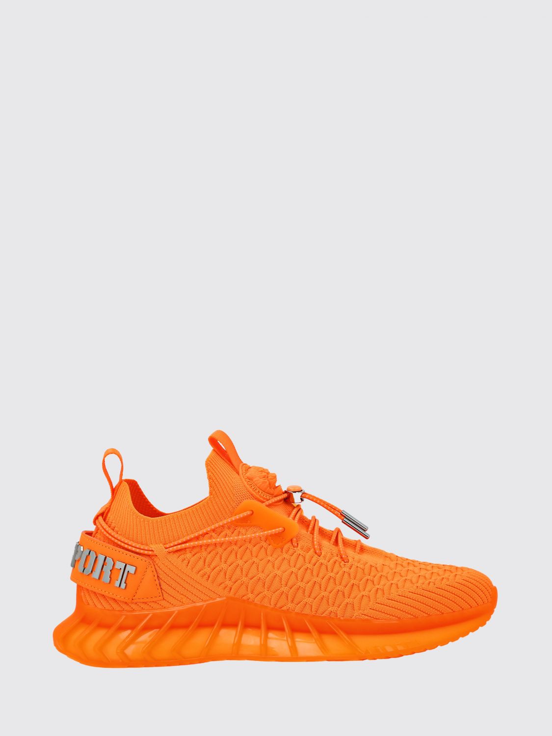 Plein Sport Sneakers low-top in maglia tecnica con caviglia elasticizzata e doppio tirante