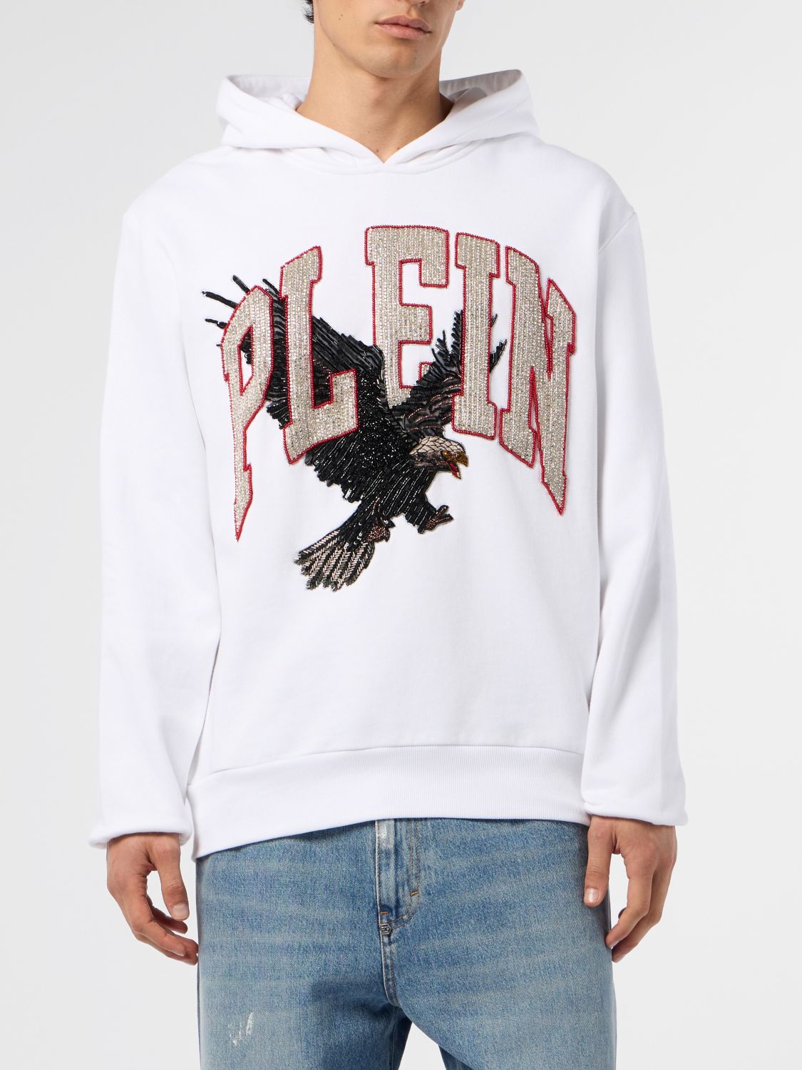 PHILIPP PLEIN Felpa Uomo colore Bianco