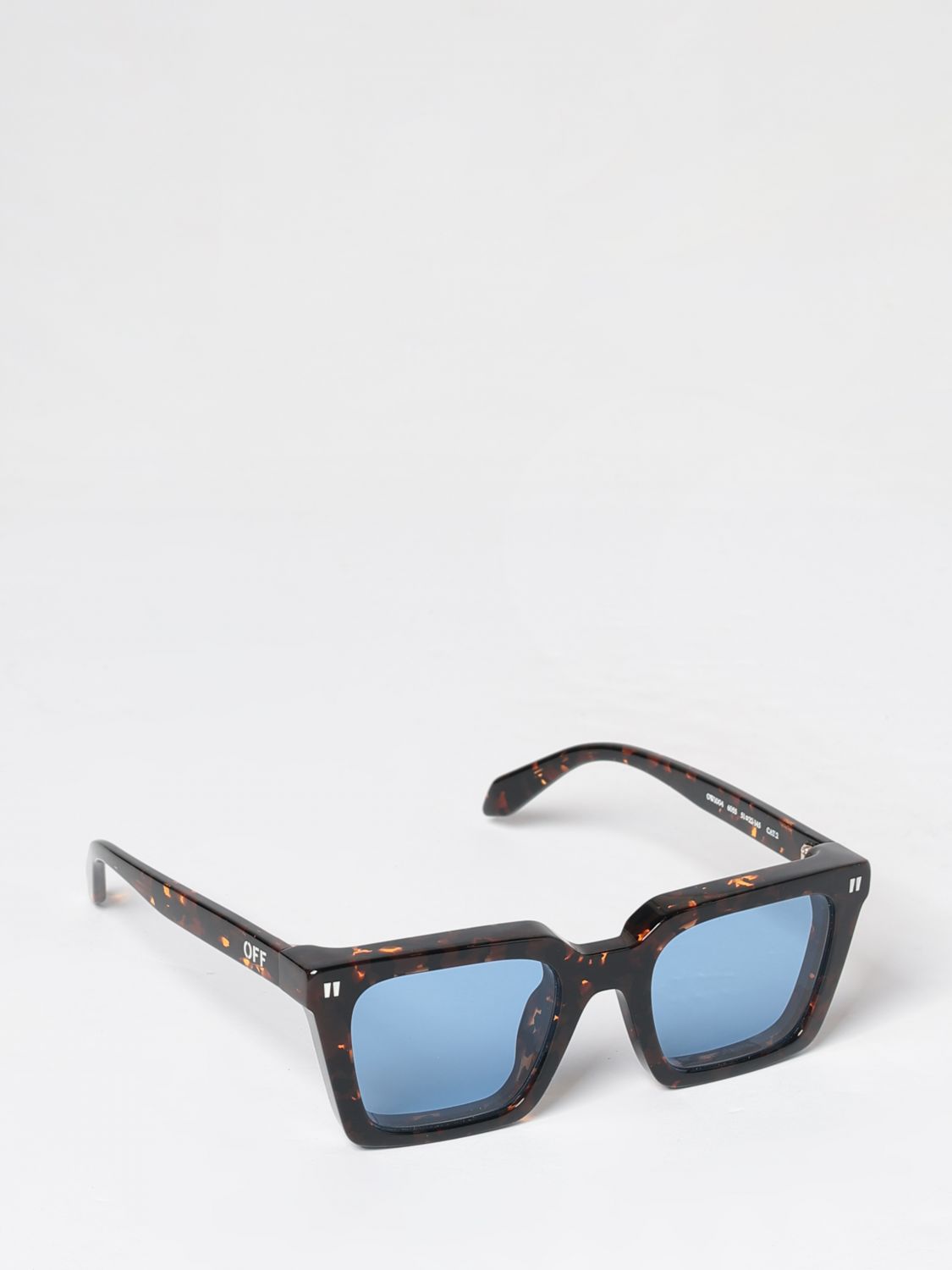 Off-White Occhiali da sole Reno rettangolari in acetato tartarugato