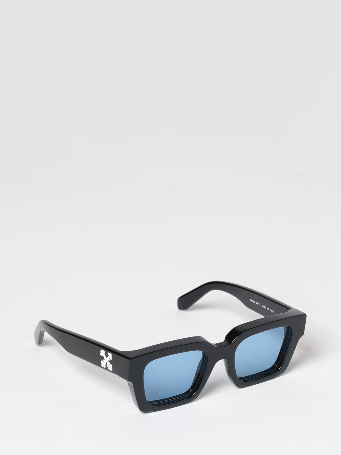 Off-White Occhiali da sole Flint rettangolari in acetato con logo Arrow