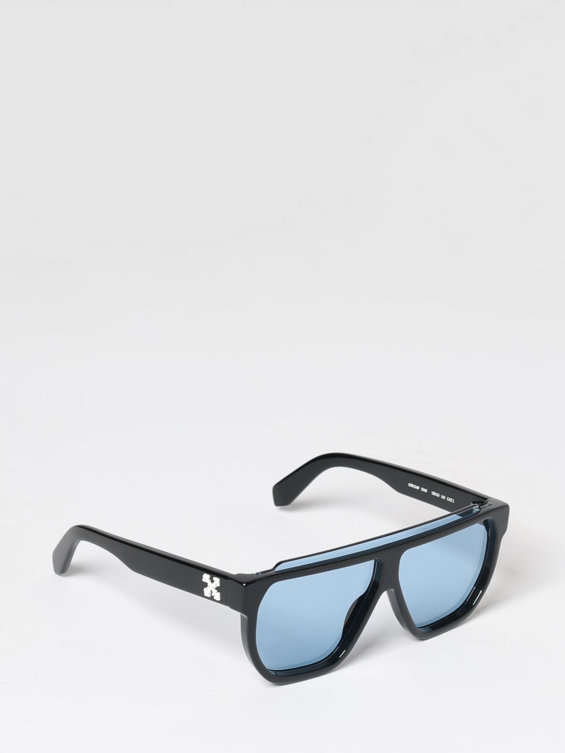 Off-White Rounded Aviator Acetate Sunglasses with Arrow Logo
