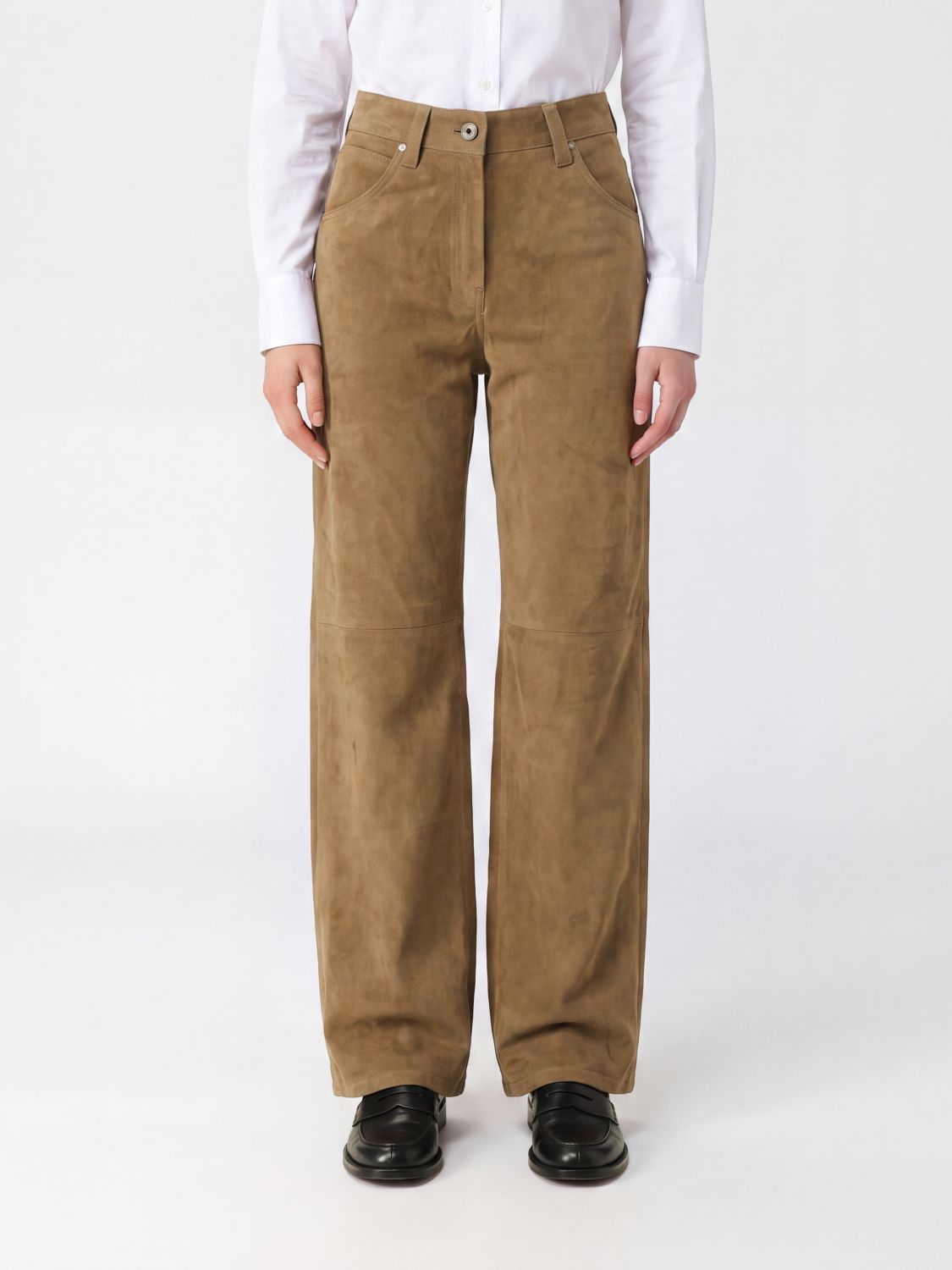 BRUNELLO CUCINELLI Pants Woman color Beige