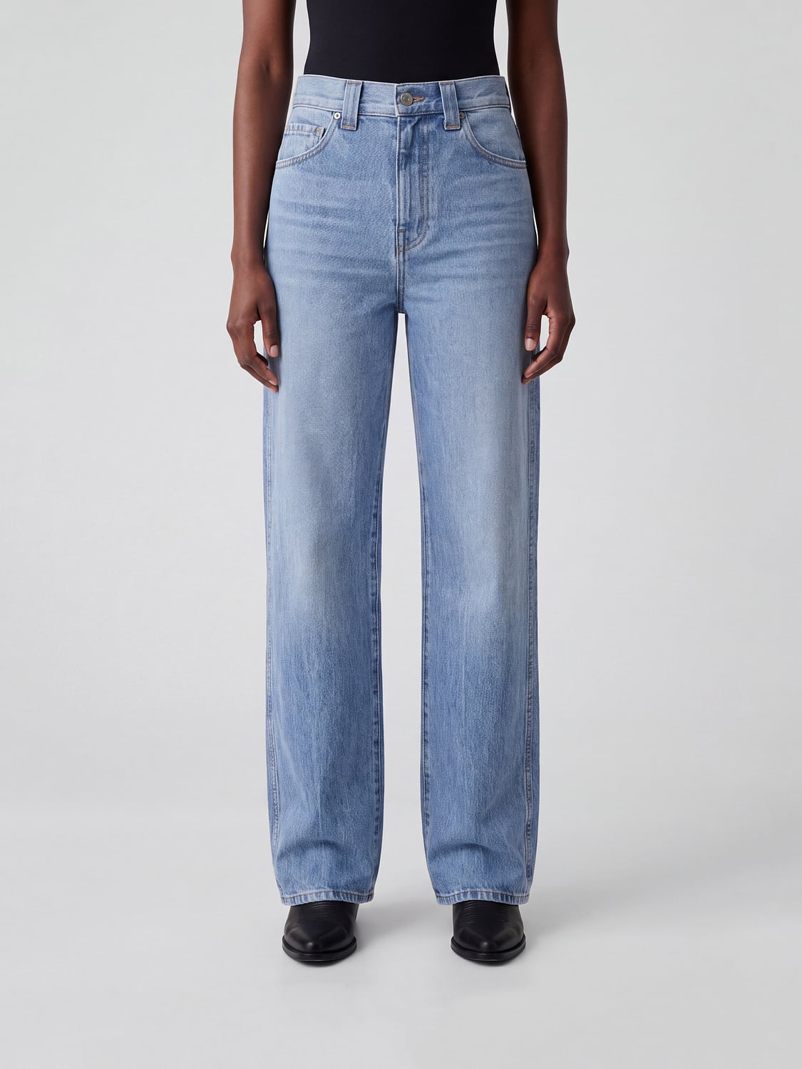 KHAITE Jeans Woman color Denim
