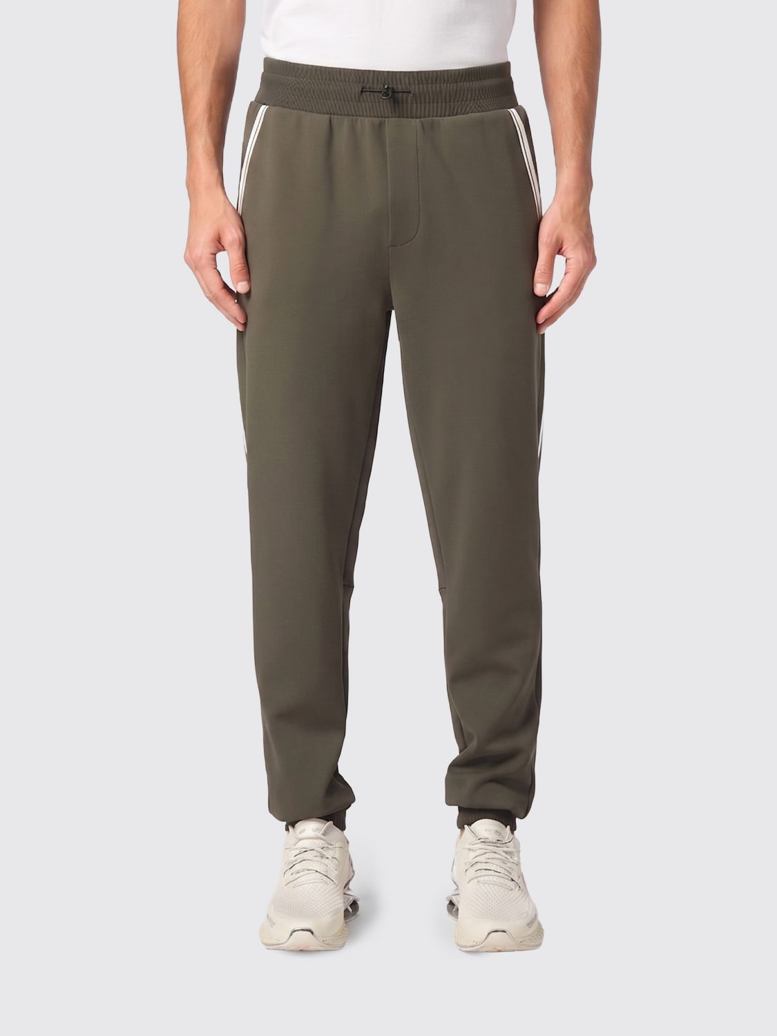 Plein Sport Pantaloni jogging slim fit in jersey con coulisse e logo