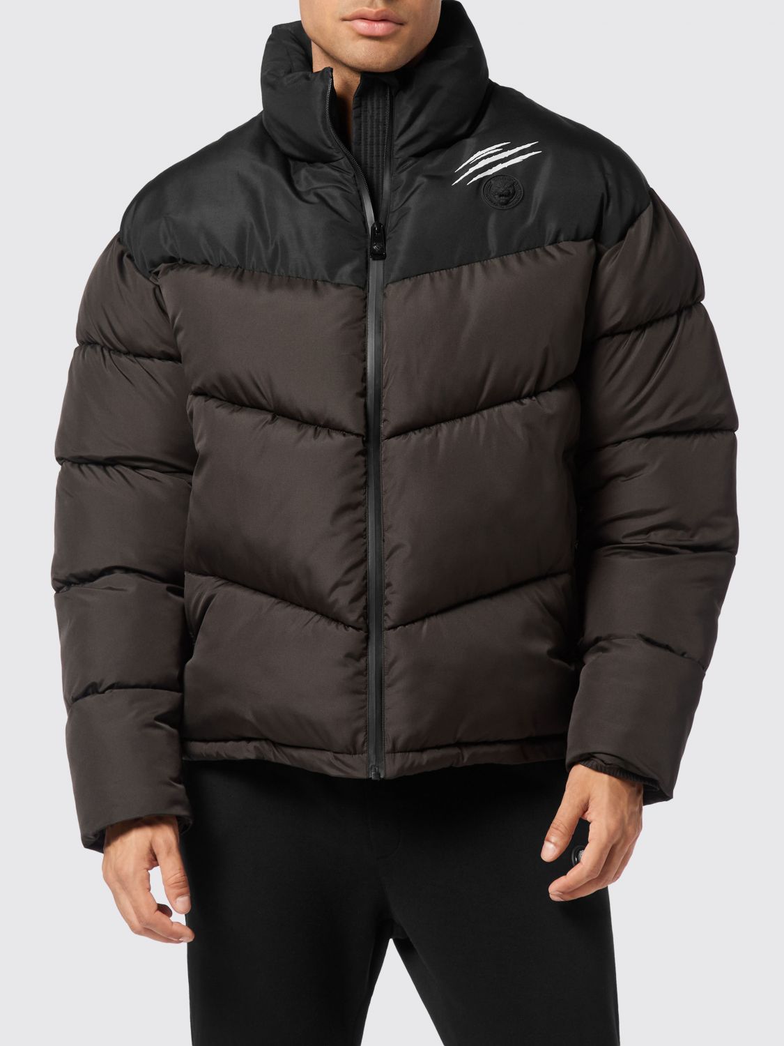 Plein Sport Piumino trapuntato e imbottito Philipp Plein in tessuto tecnico