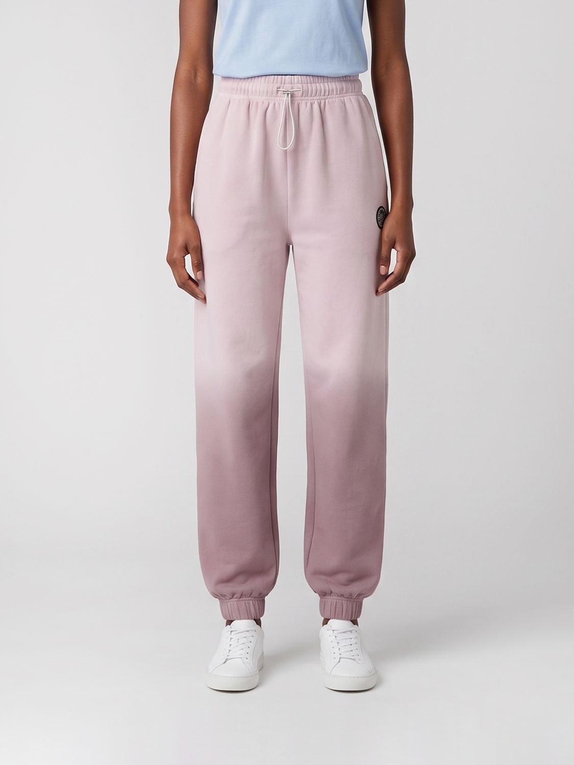 Plein Sport Pantaloni jogging in jersey con stampa astratta e vita media