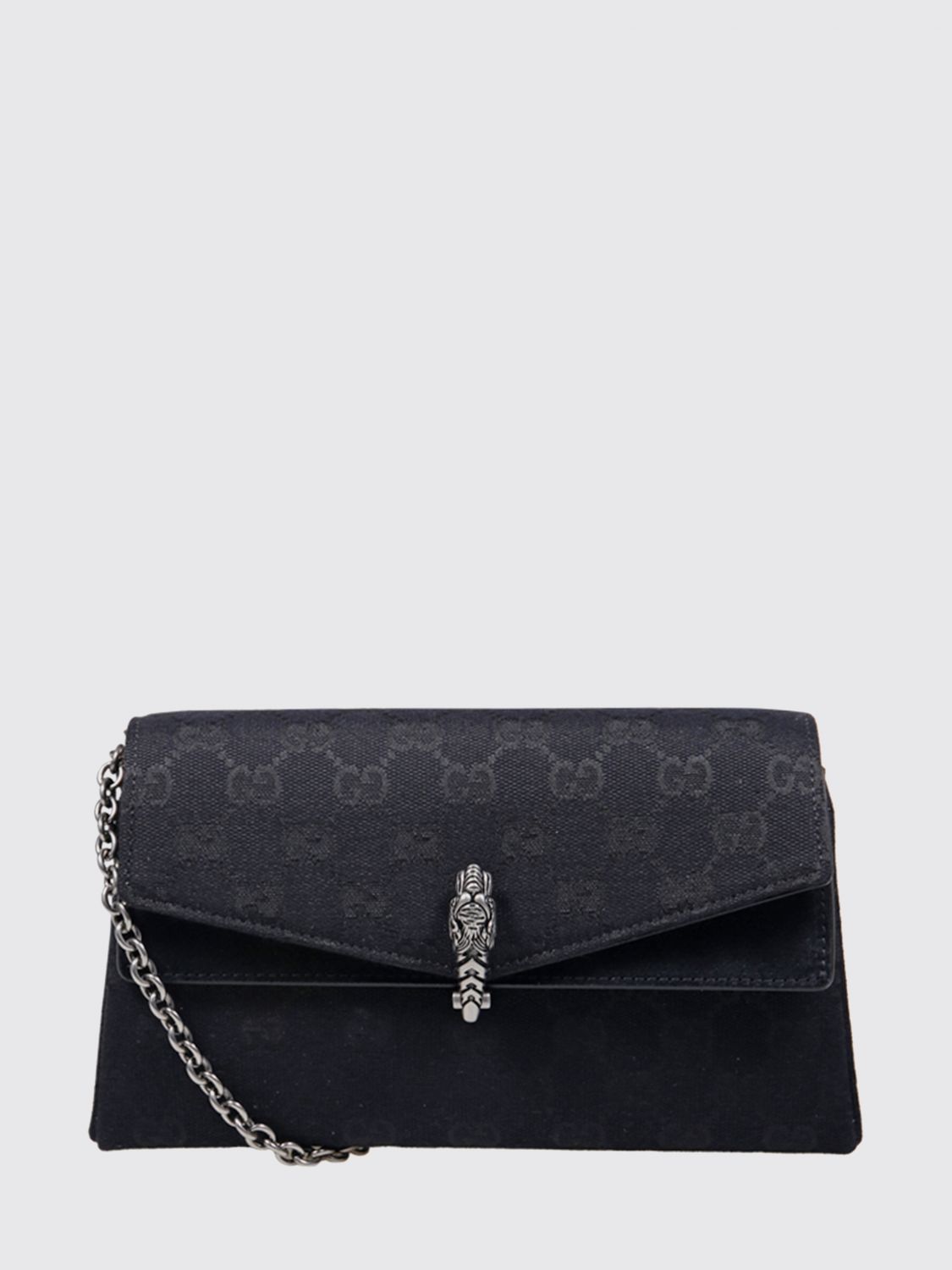 GUCCI Mini borsa a spalla Dionysus in pelle con monogramma e tracolla a catena