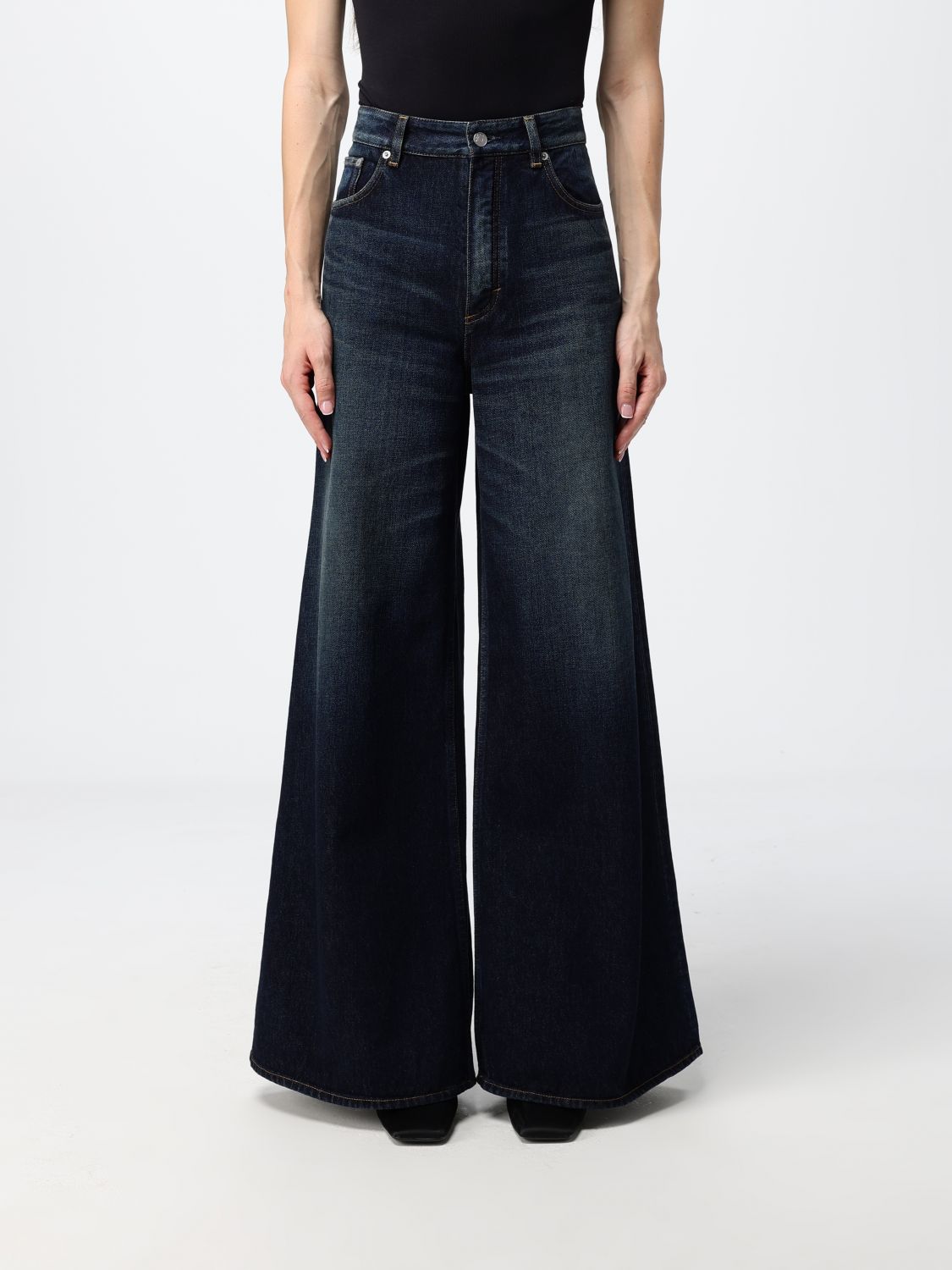 ALAÏA Jeans Woman color Blue