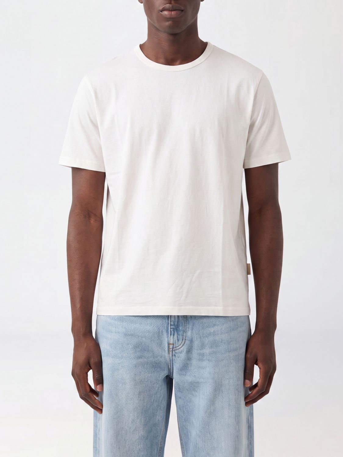 Our Legacy Organic Cotton T-Shirt with Applied Chest Logo