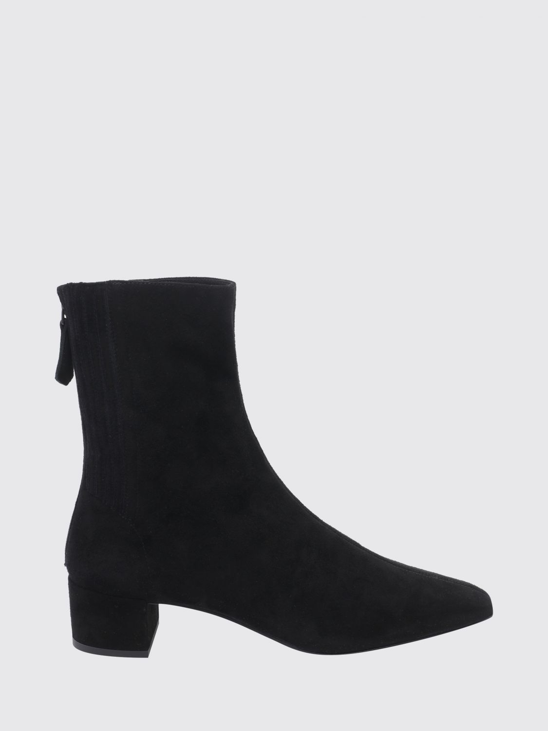 Aquazzura Saint Honorè Suede Ankle Boots with Square Toe
