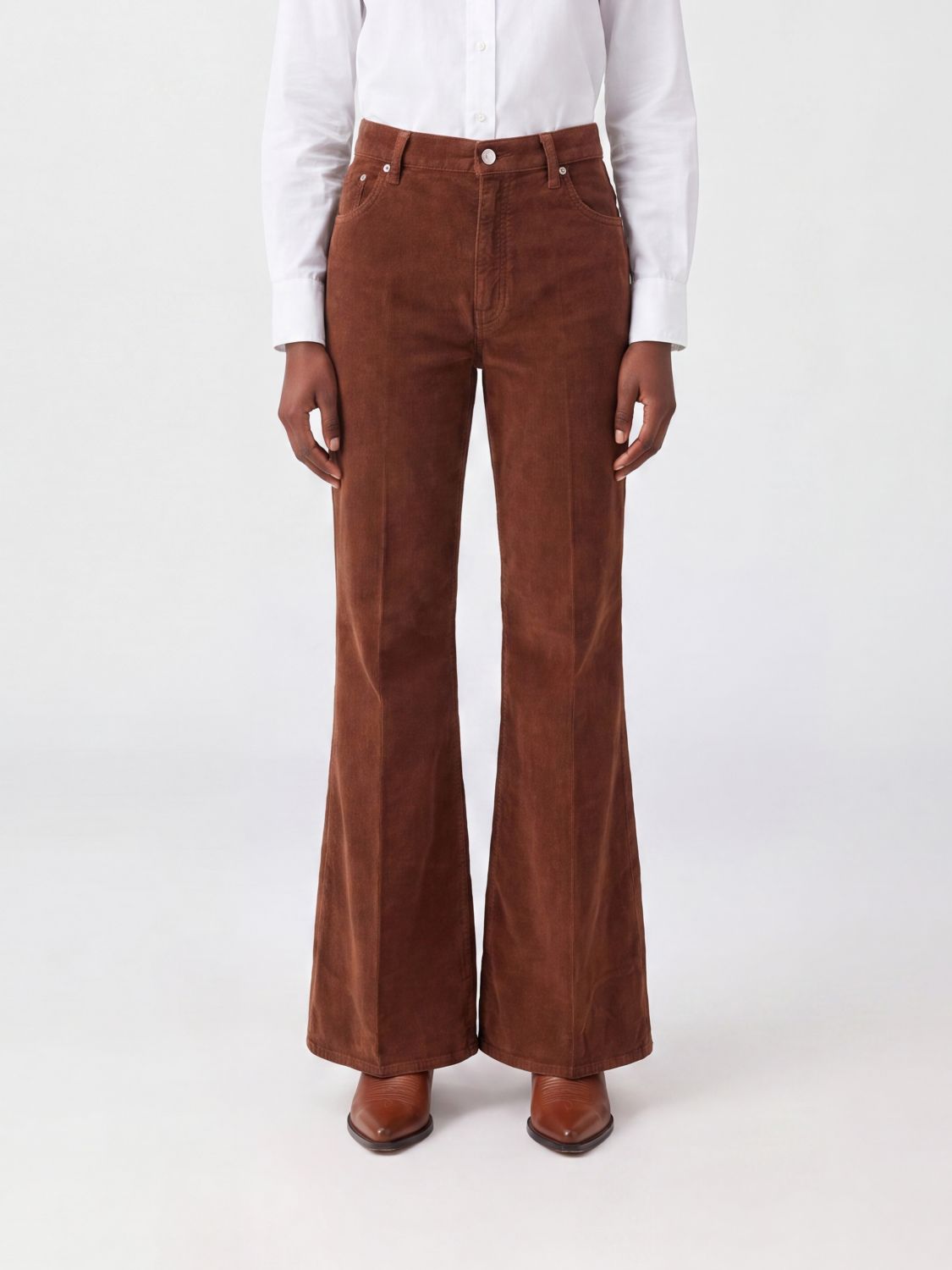 HAIKURE Clara Mid-Rise Flared Corduroy Jeans